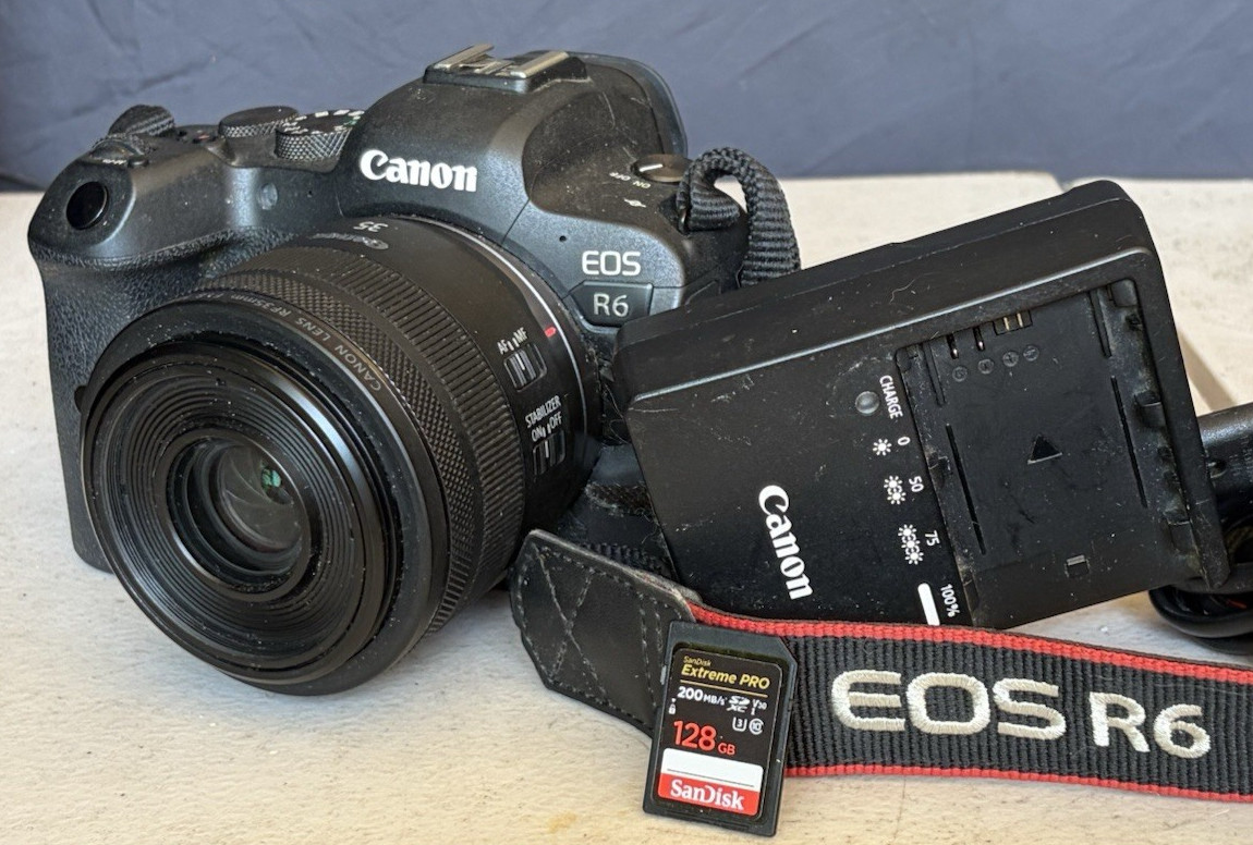 Canon EOS R6 Camera (DS126832) W/ Canon RF Macro 35mm f/1.8 IS STM Auto