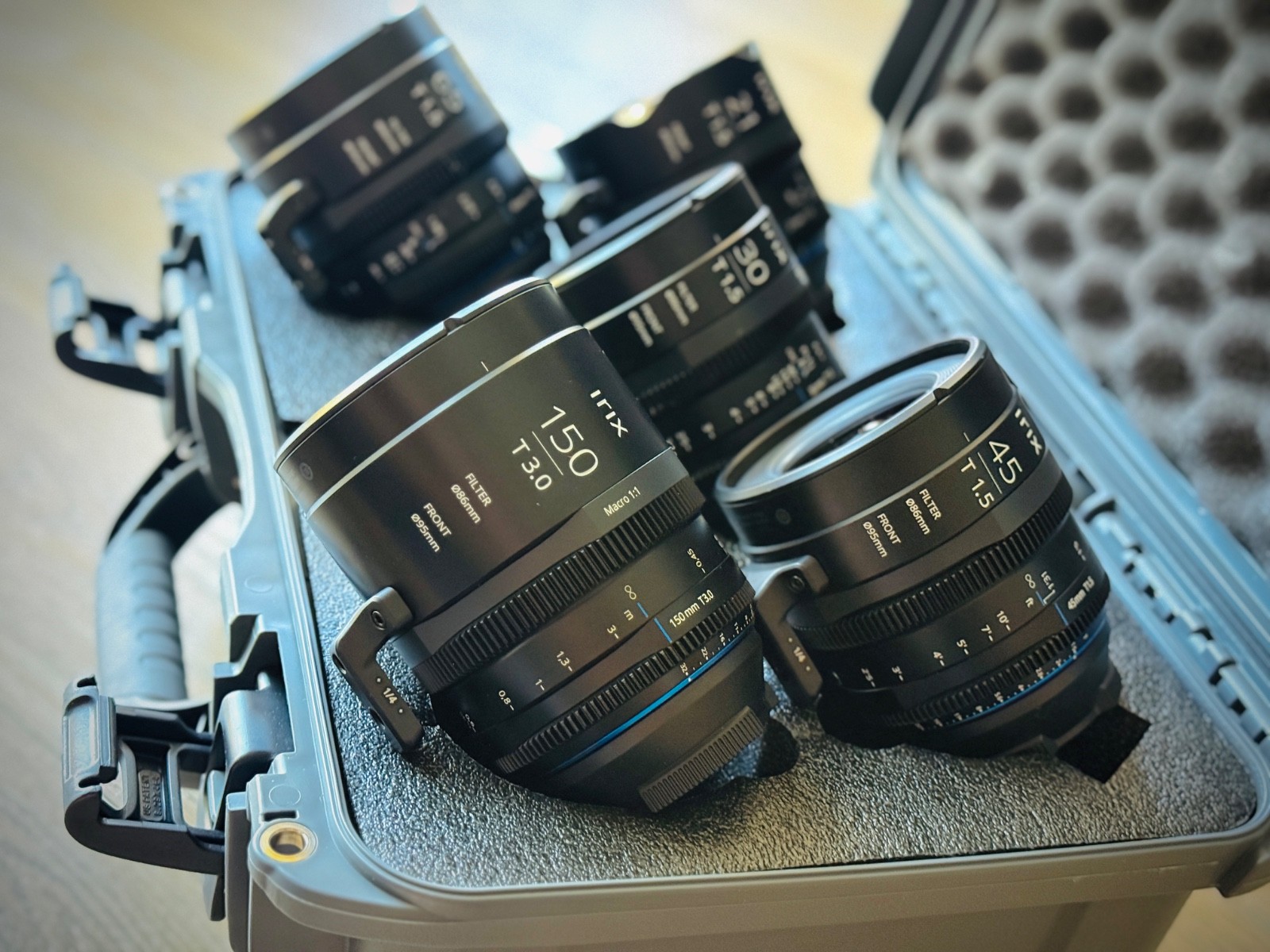 IRIX Cine Prime Lens Set – 5 Focal Lengths, PL Mount, BRAND NEW, Never Used!