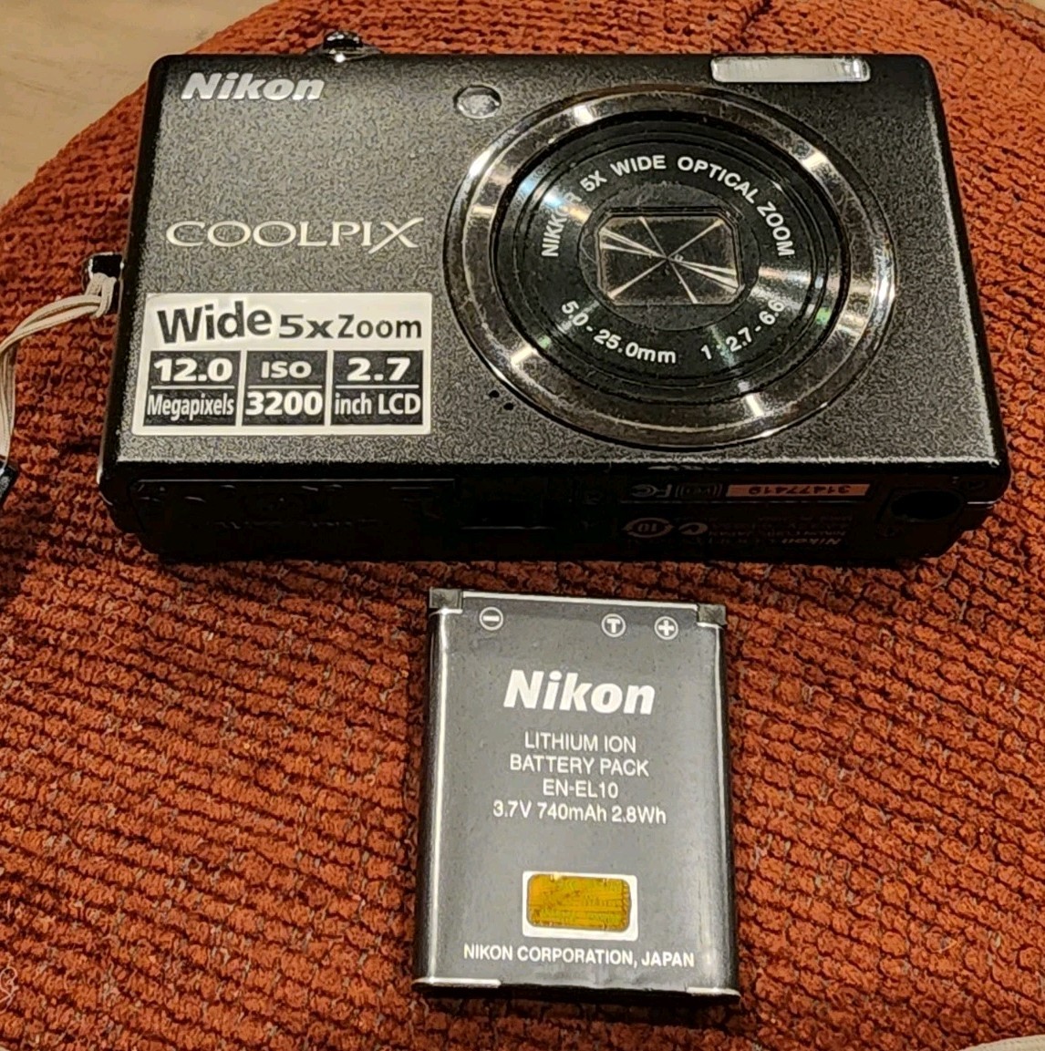 Nikon COOLPIX S570 Compact Digital Camera 12MP Untested W/ Battery – No Charger