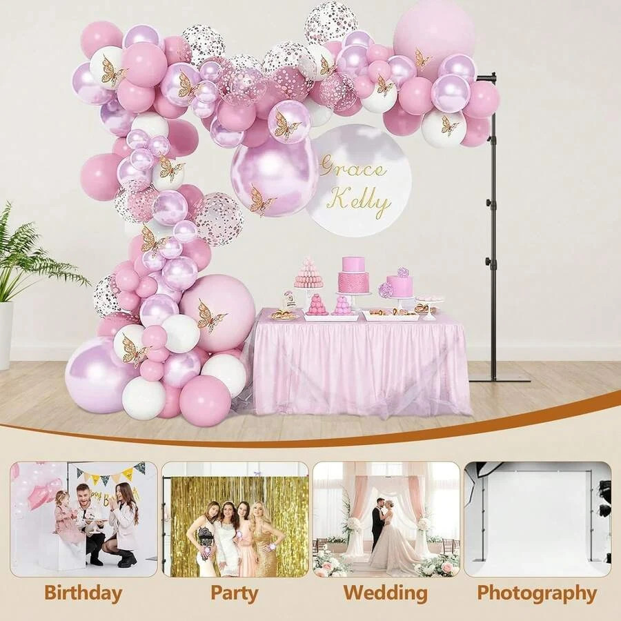 10×6.5ft Photo Backdrop Stand & Projector Screen Support, Adjustable Heavy Duty