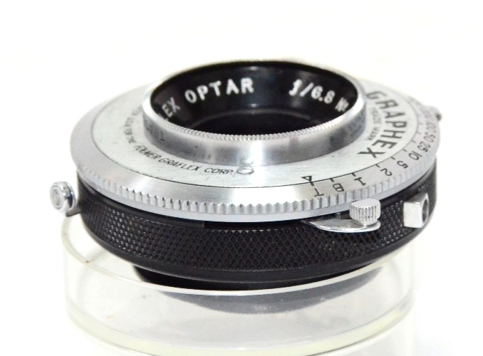GRAFLEX 3 1/2″ (90MM) f/6.8 OPTAR WIDE ANGLE LENS FOR 4X5 IN GRAPHEX SHUTTER