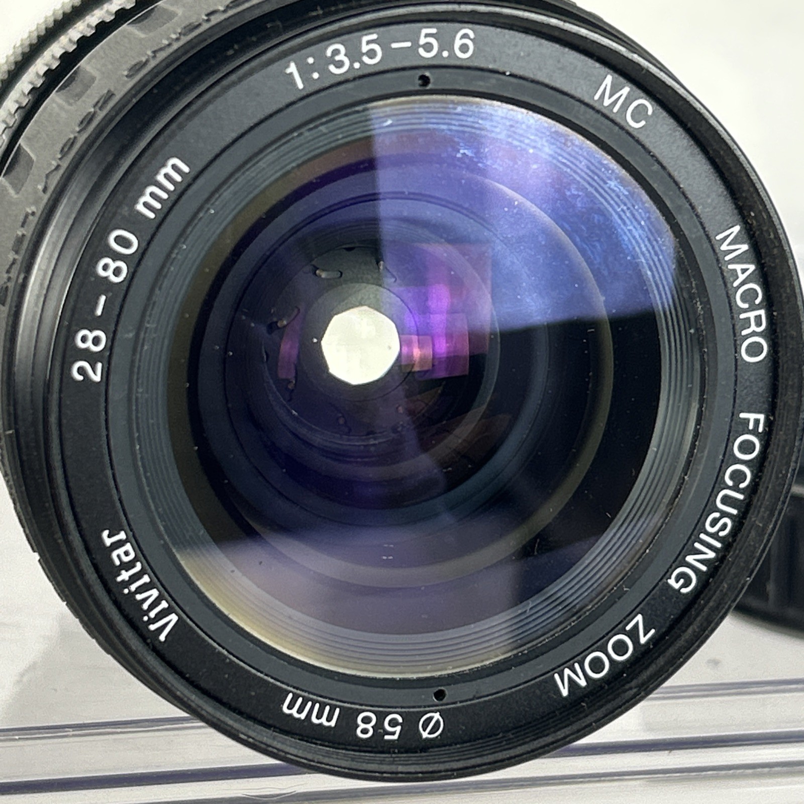 Vivitar 28-80mm f3.5-5.6 Macro 1:4x Zoom Lens Minolta Mount UNTESTED With Box