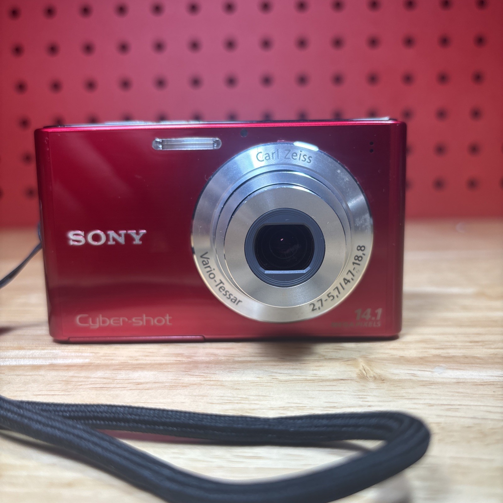 Sony Cyber-shot DSC-W330 14.1MP Digital Camera Red WORKING W/ OG Battery & Charg