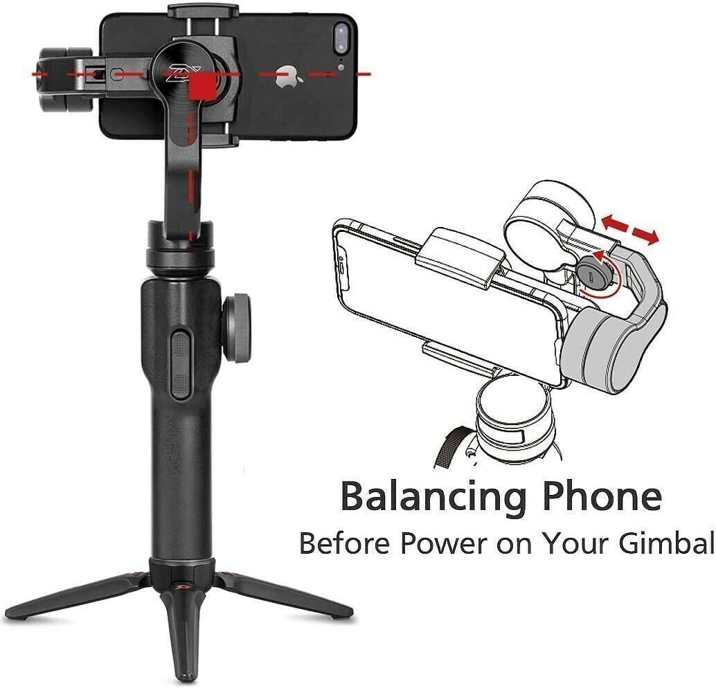 Zhiyun Smooth 4 Professional 3-Axis Handheld Gimbal Stabilizer Smartphone Black