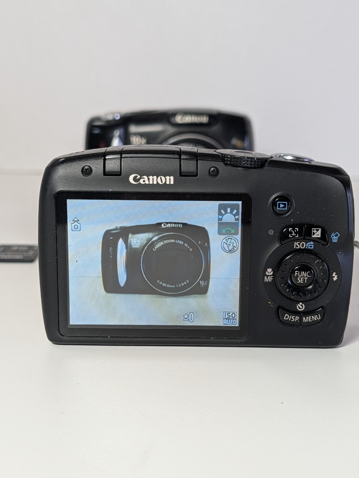 Lot Of 2 Canon PowerShot SX120 IS 10MP Digital Cameras 1 Works, 1 Parts Repair