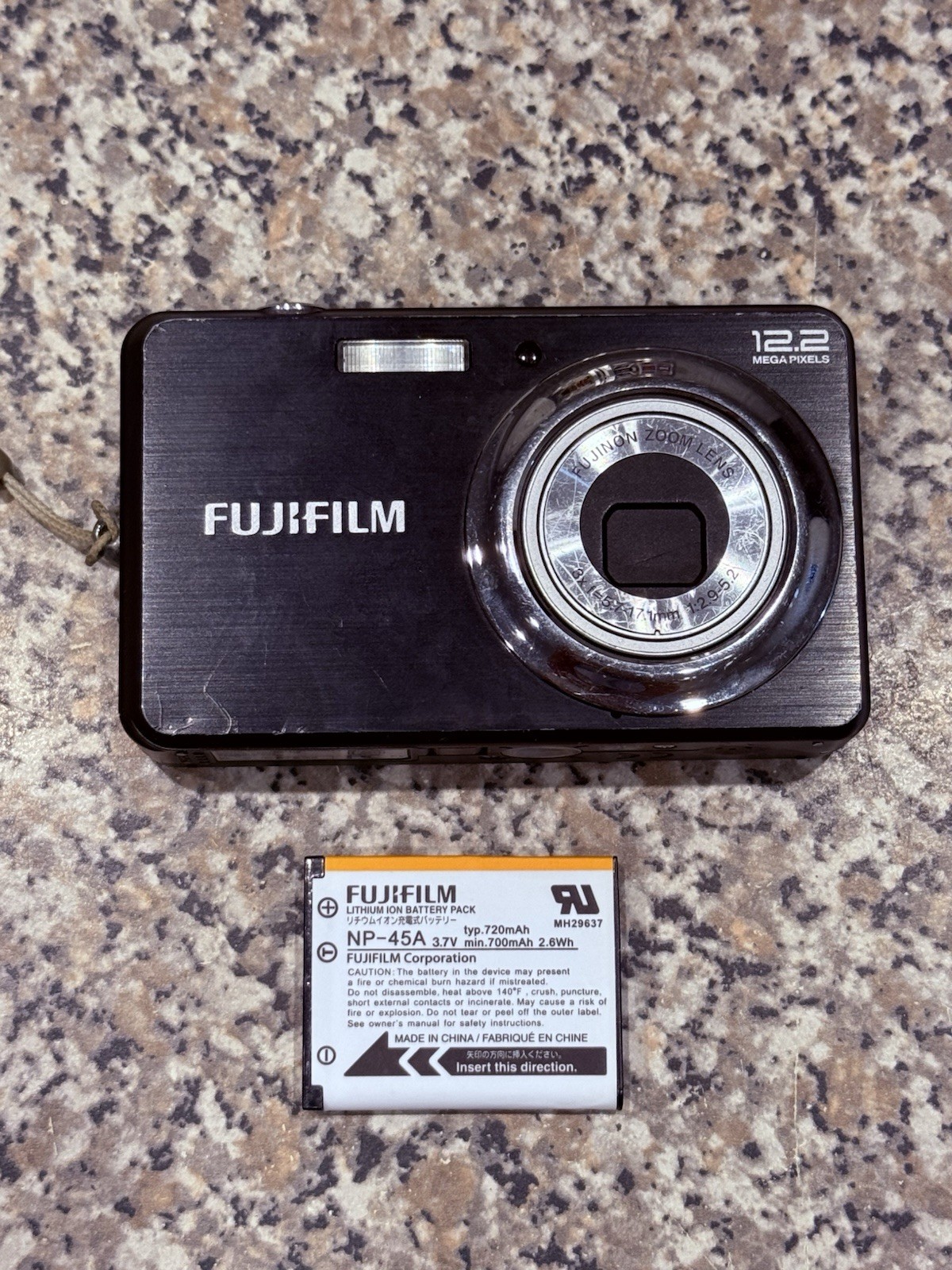 Fujifilm FinePix J38 12.2MP Compact Digital Camera – No Charger Or Battery