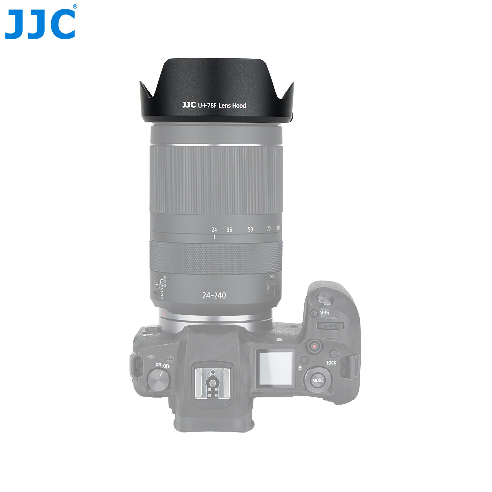 JJC Petal Bayonet Lens Hood +Cap for Canon RF 24-240mm f/4-6.3 IS USM as EW-78F