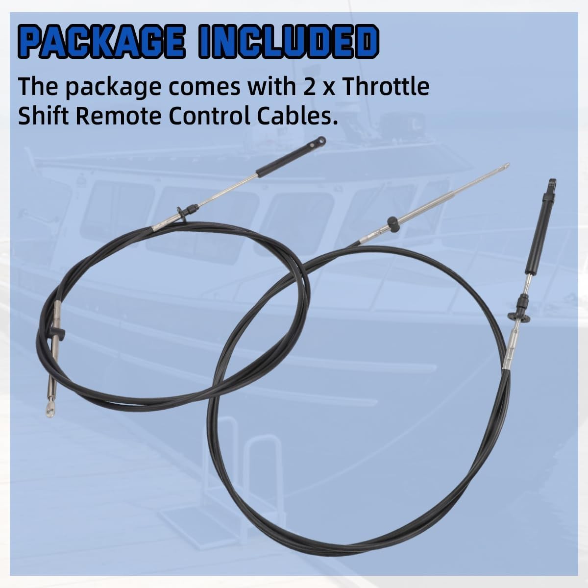 12ft Throttle Shift Remote Control Cables for Johnson Evinrude OMC from 1979