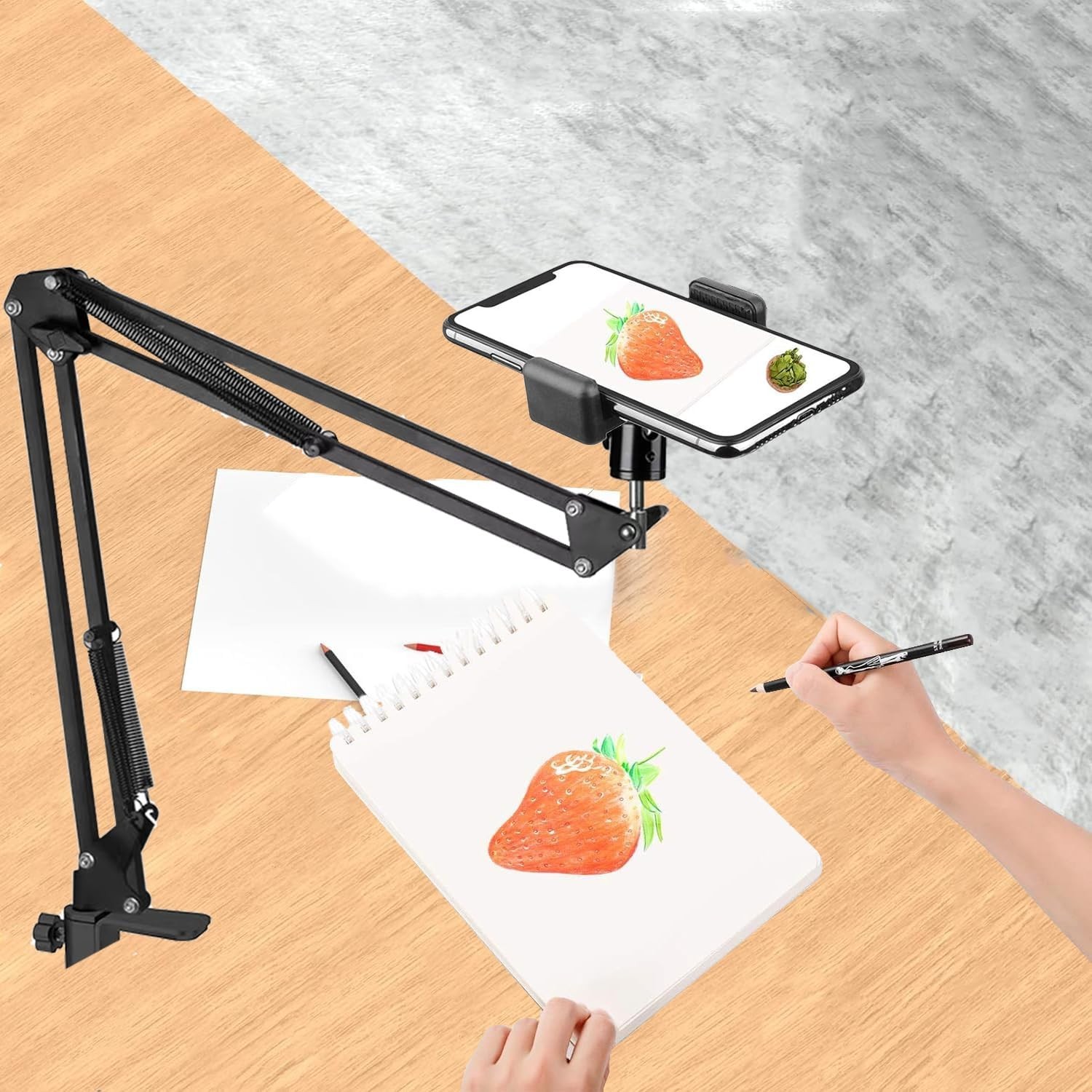 Versatile Overhead Tripod Mount for Camera and Phone – Live Streaming Accessory