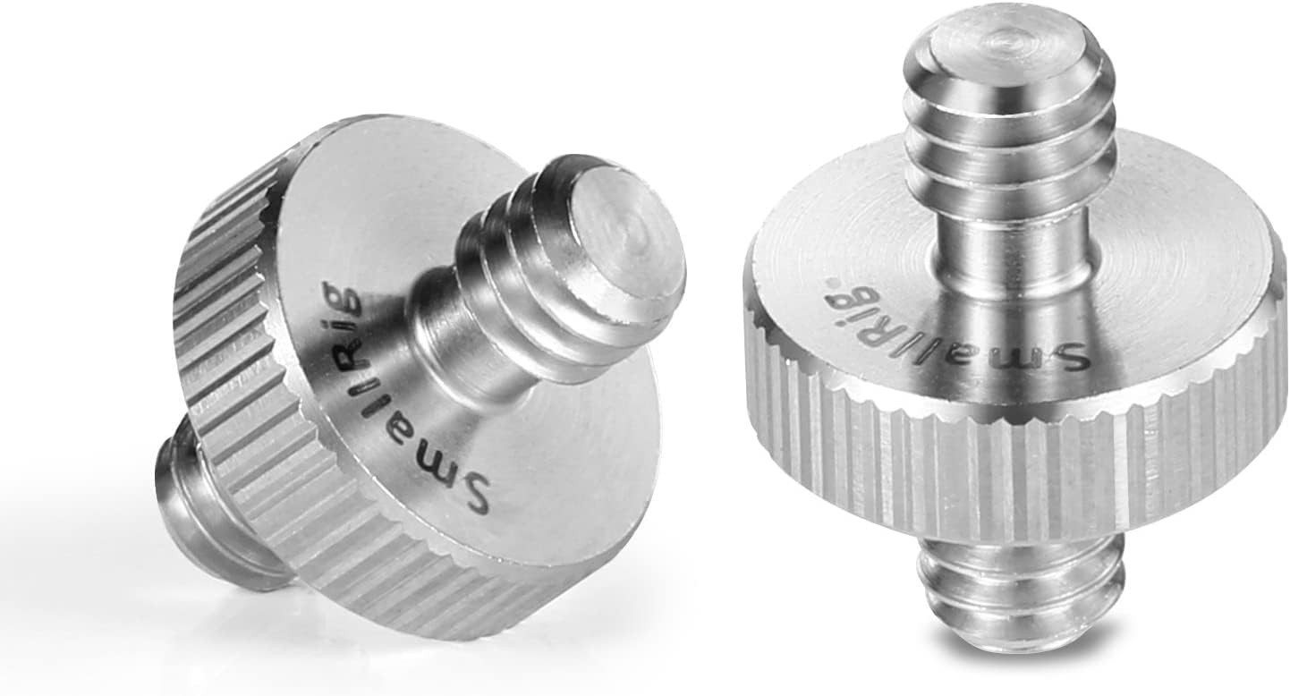 Lightweight 1/4″ Male Threaded Camera Screw Adapter – 2-Pack for Versatile Use