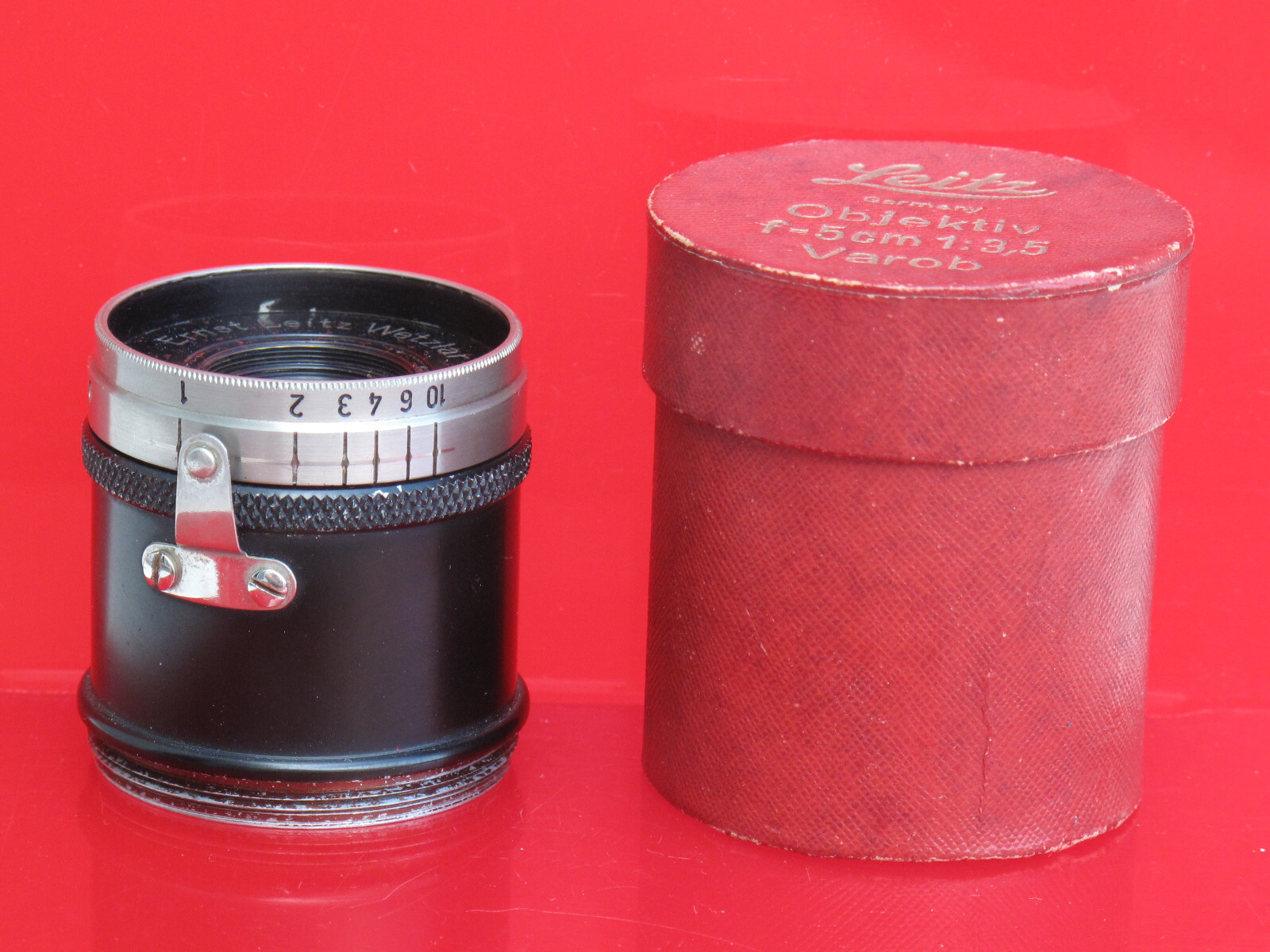 Leica 5cm f:3.5 Varob in BOX, US SELLER “LQQK”
