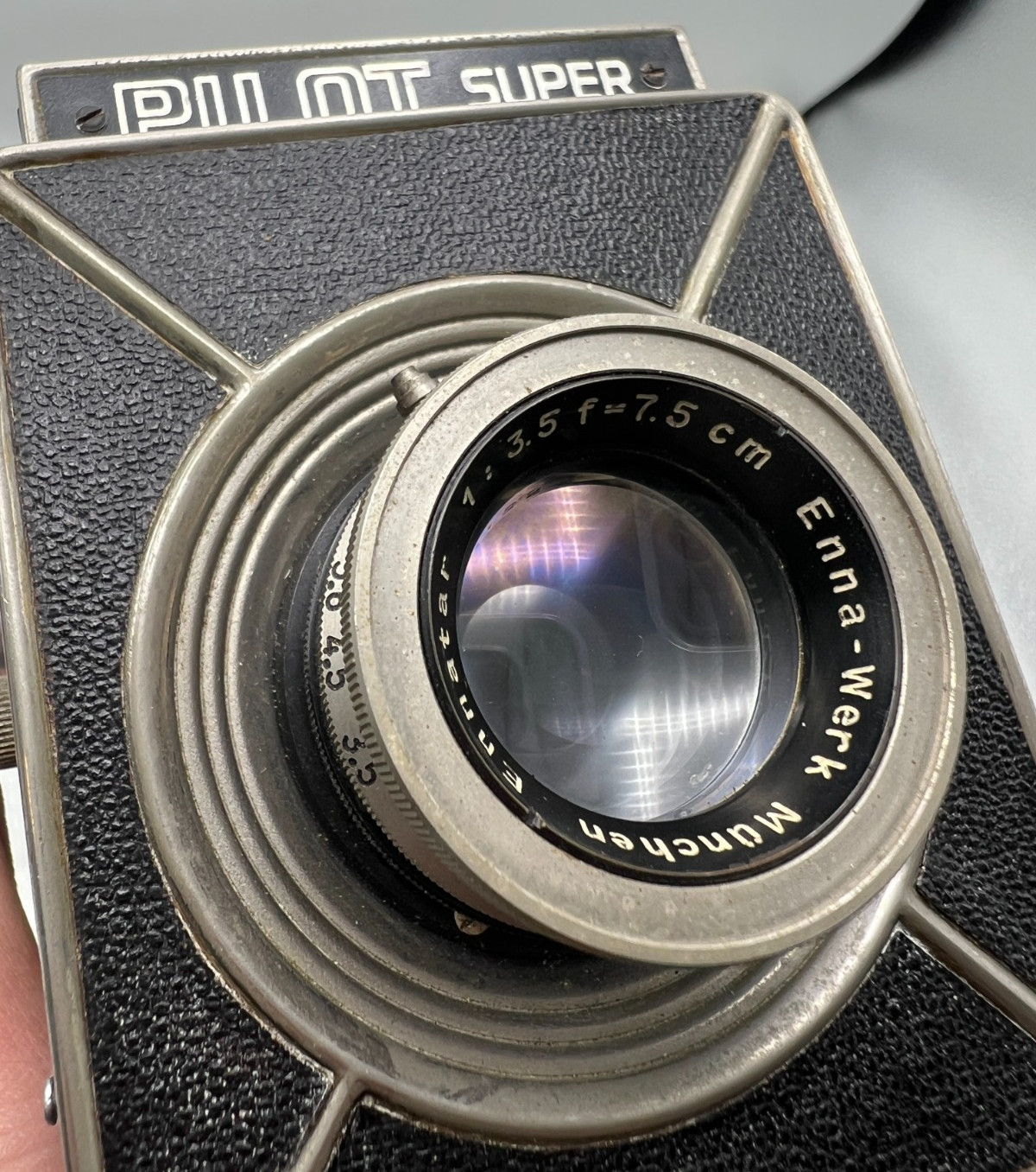 KW Pilot Super Medium Format 6×6 120 Film SLR Camera w/ Enna Ennatar F3.5 75mm