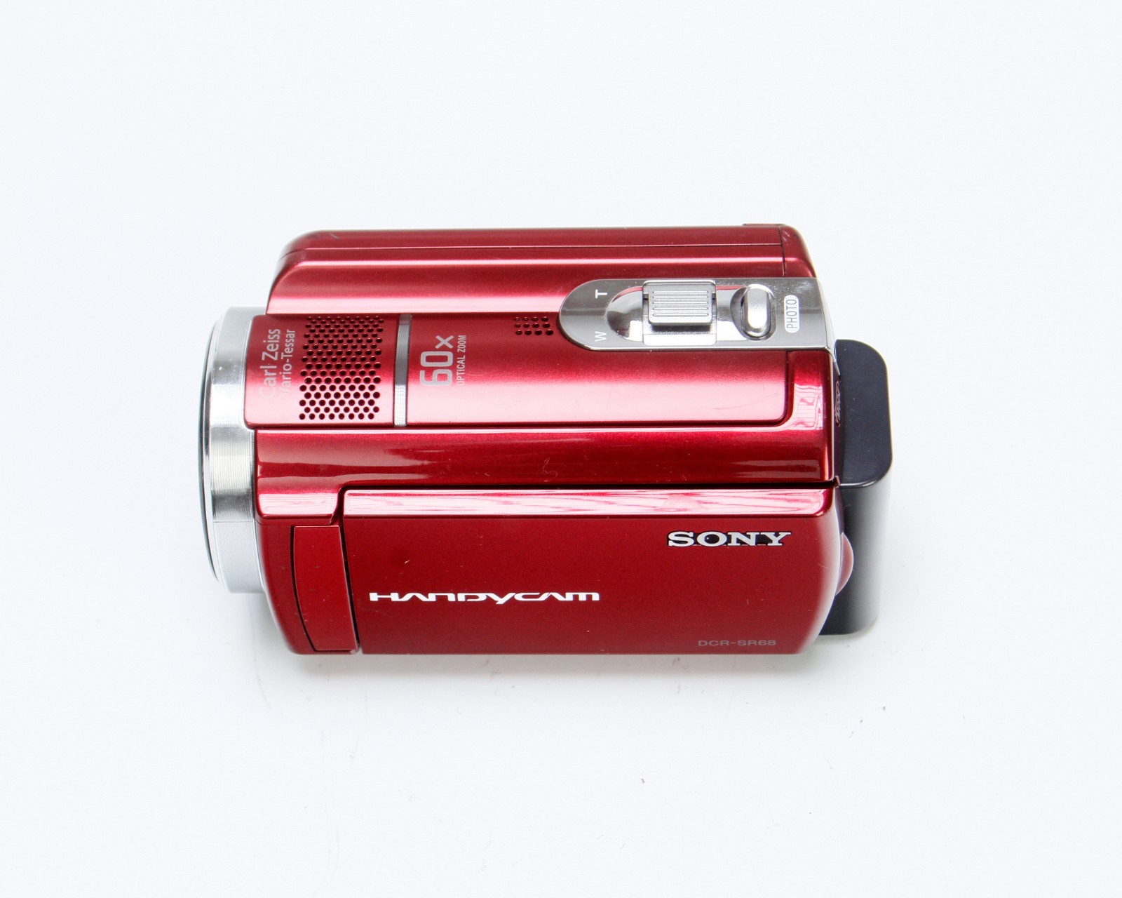Sony Handycam DCR-SR68 Standard Definition Camcorder (Red) 80GB HDD