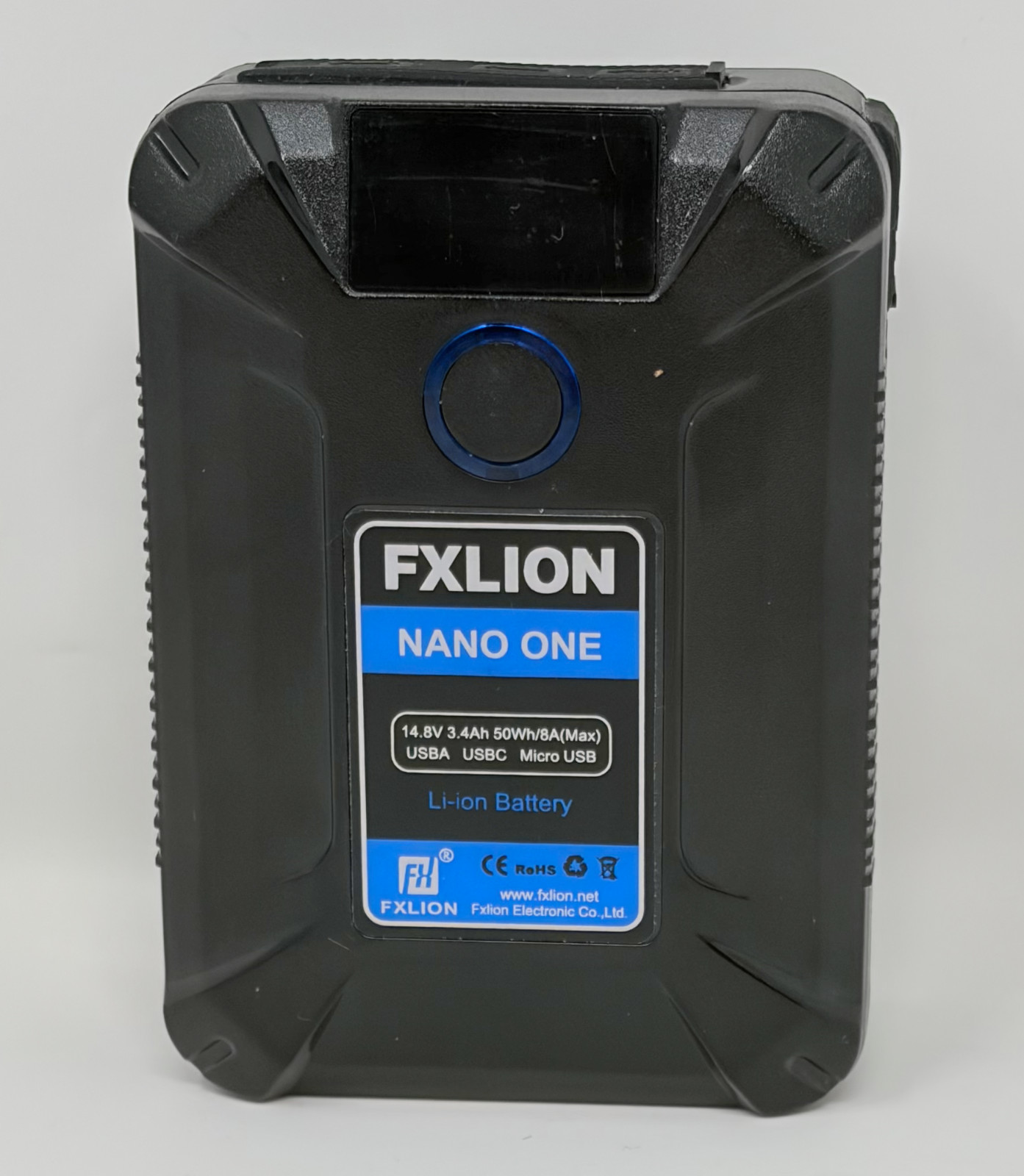 FXLION NANO ONE V-Mount V-Lock Li-ion Camera Battery 50Wh 14.8V 3.4Ah D-Tap USB