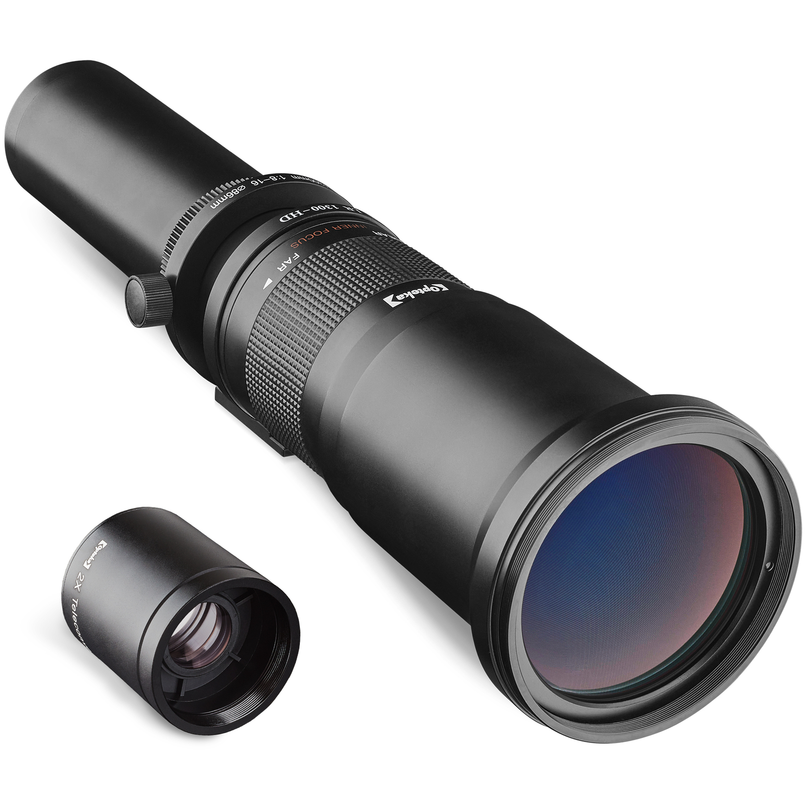 Opteka 650-2600mm f/8 Telephoto Zoom Lens for Canon EF EOS 90D 80D 77D 70D 60D