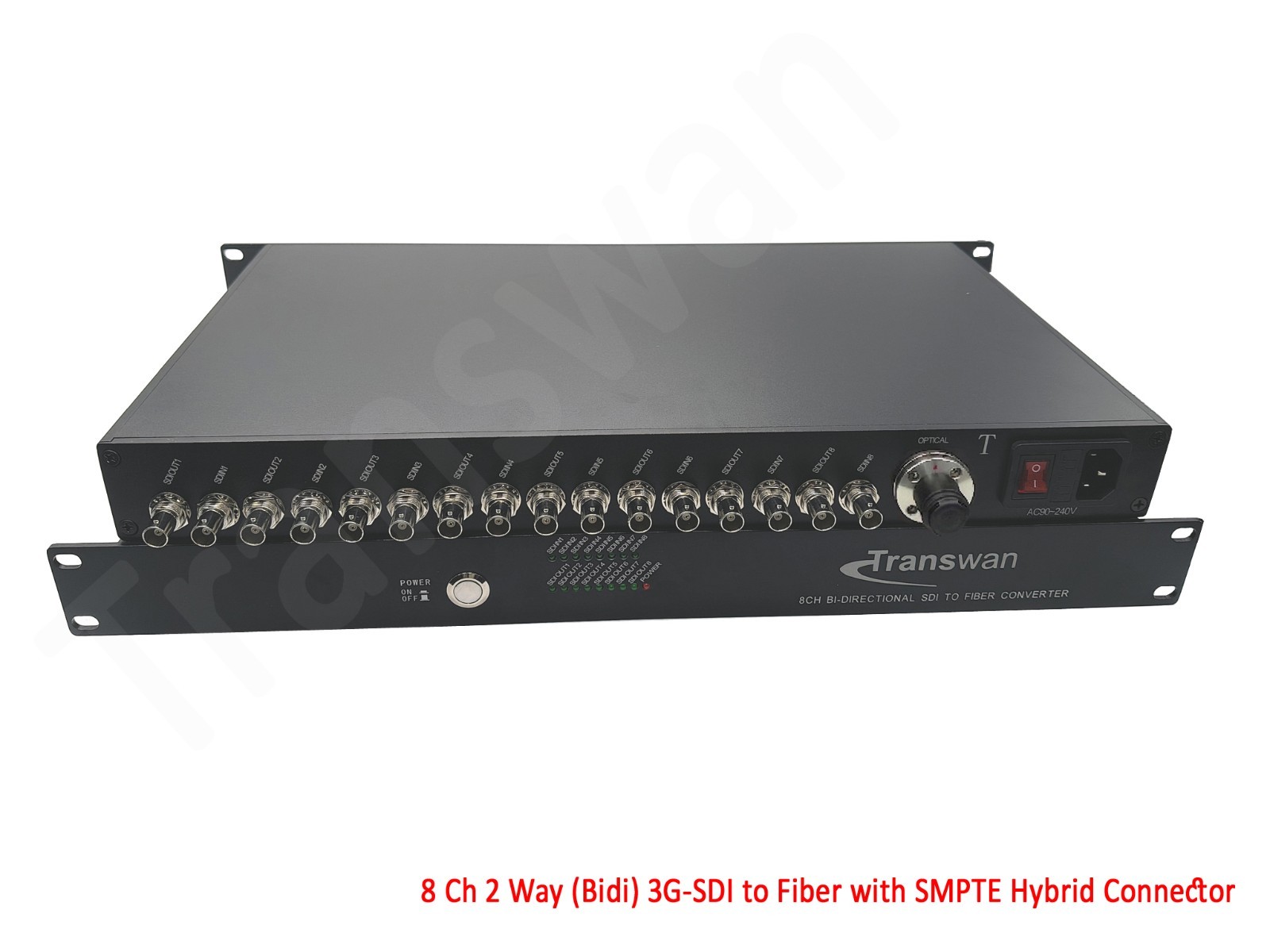 8/16 Ch 3G-SDI Fiber Extender Transmit 1080P SDI Over 1 SM Fiber to 10 Km
