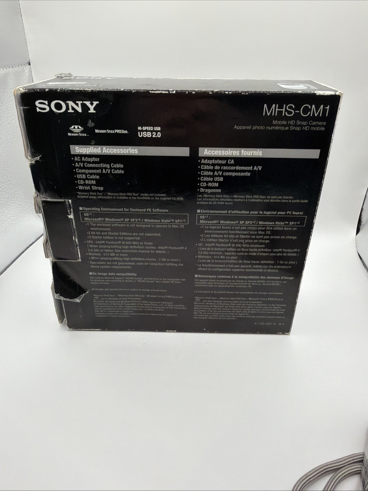 Sony MHS-CM1 HD Webbie 5MP Camcorder Video Camera – Silver – MINT CONDITION