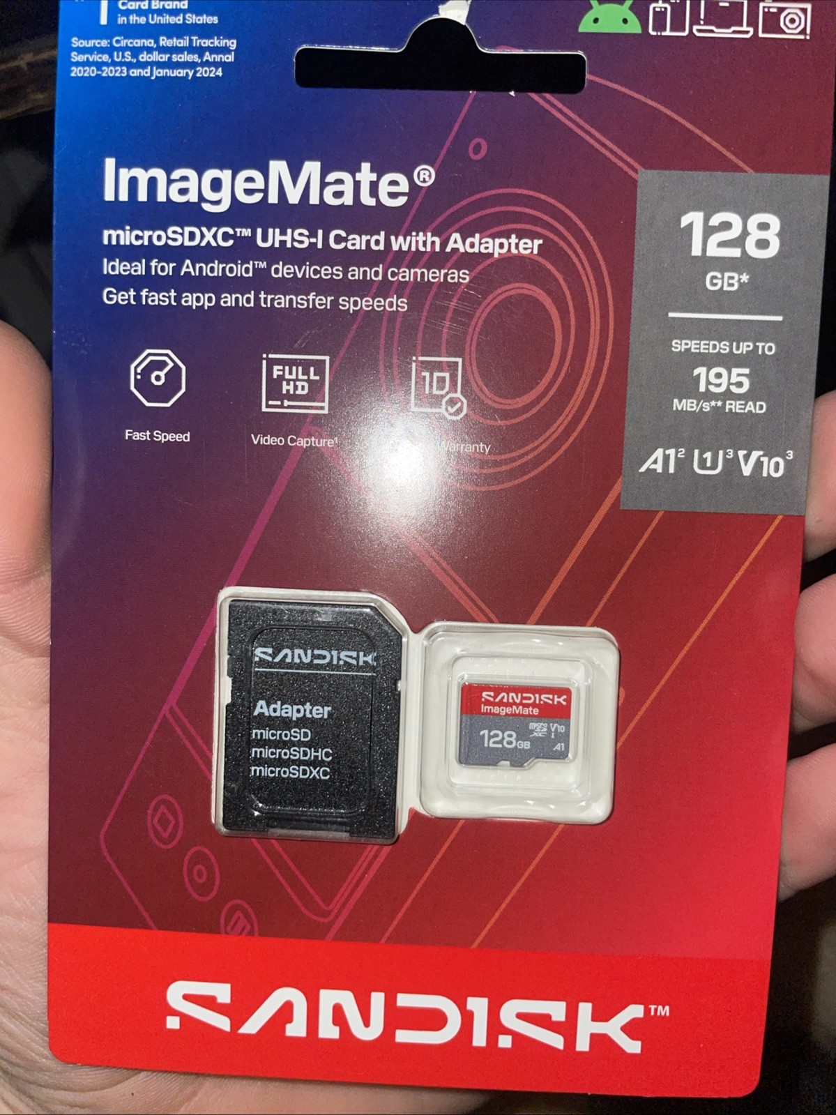 New Sandisk ImageMate 128GB SDXC UHS-I Card SDSDUVQ-128G-AW6KN