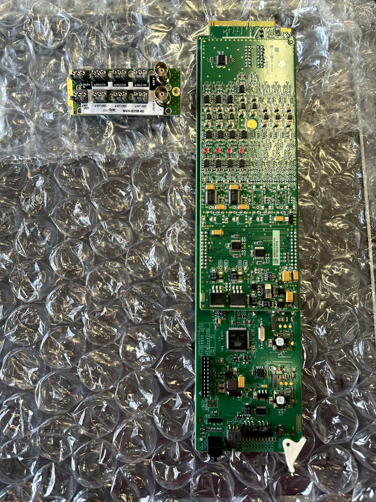 Ross OpenGear Card MUX-8258-4C 3G/HD/SD SDI Analog Audio Embedder & Back Plate