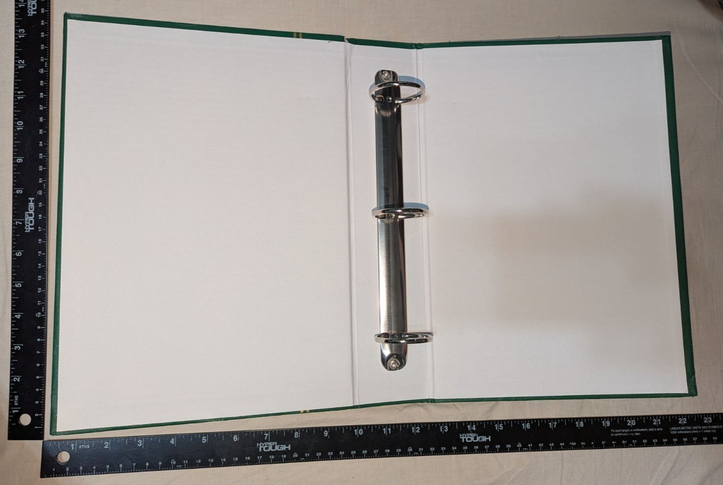 Green Gold Trim Cardboard Photo Album 4×6 Pictures 3-Ring Binder Style No. RST-6
