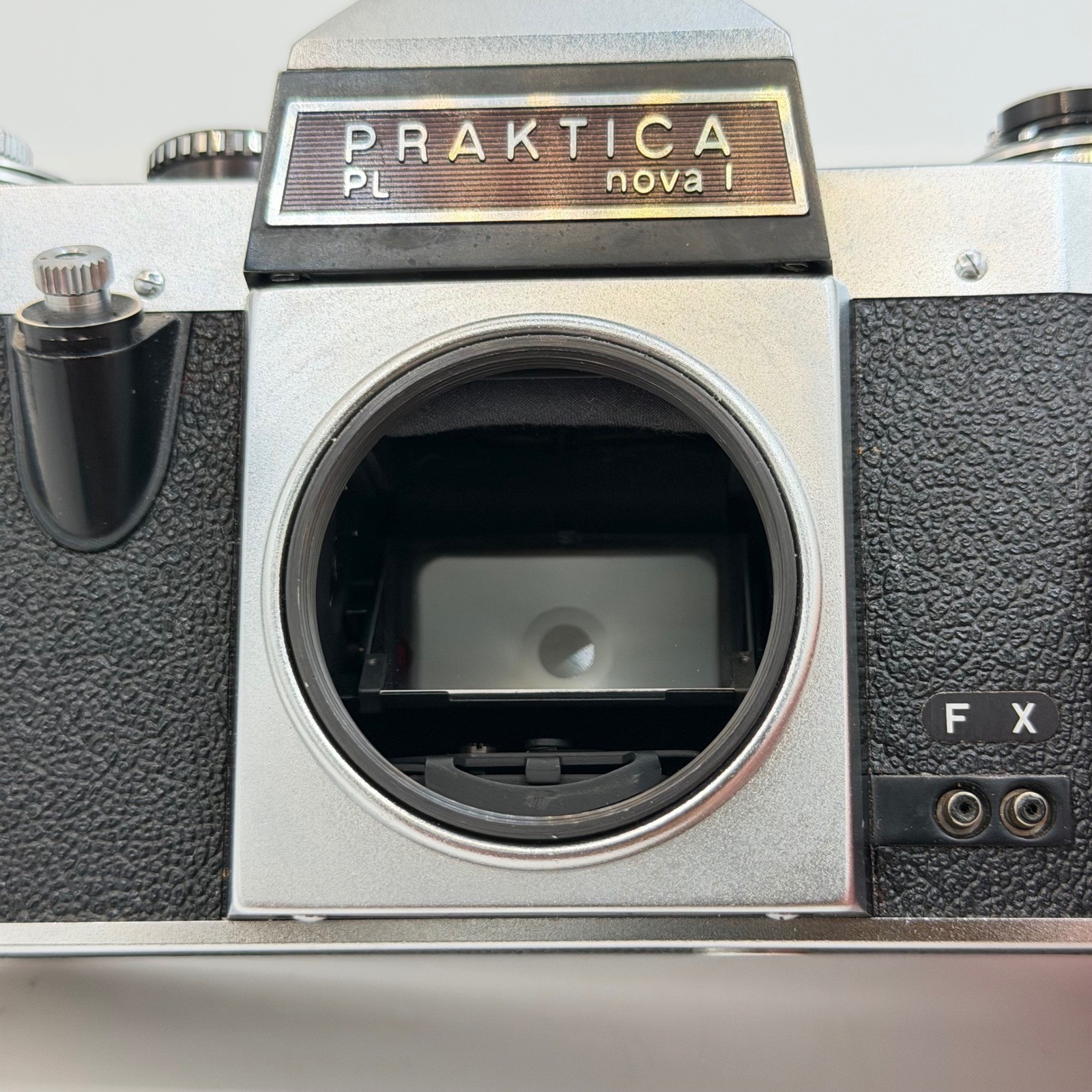 Praktica PL nova I 35mm SLR Film Camera Body Silver Black Vintage M42 Mount