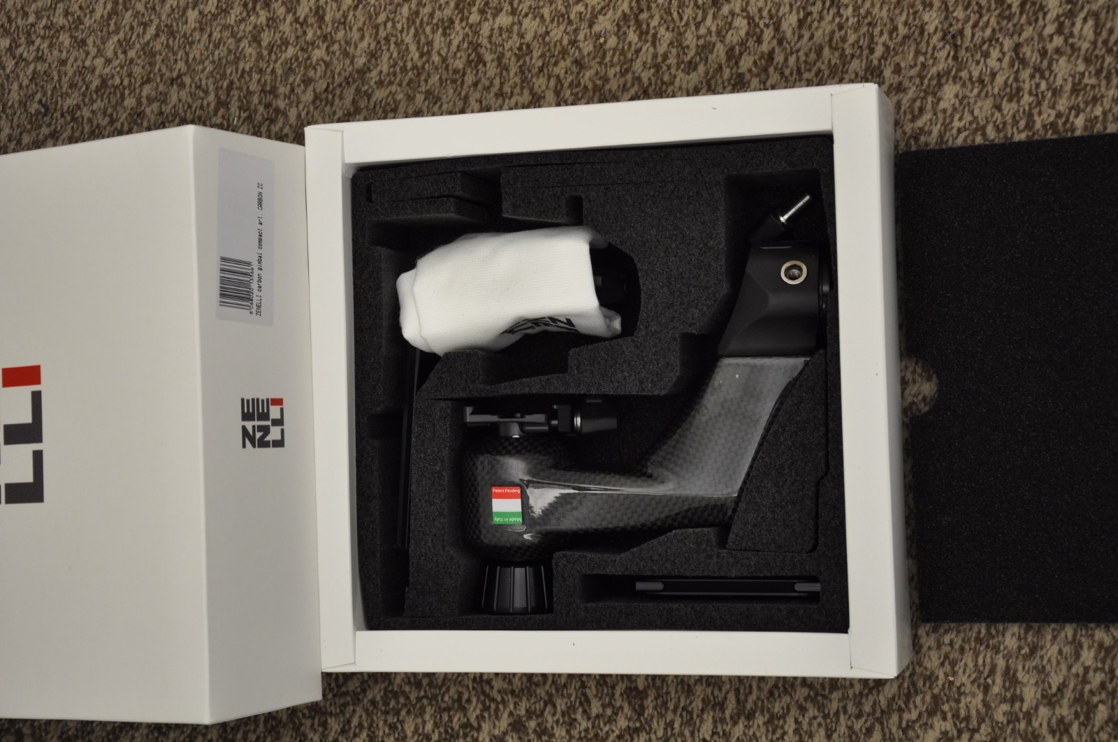 Zenelli Carbon Fiber Gimbal Head ZC & ZR – Made in Italy.