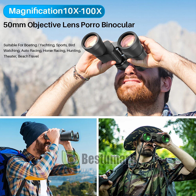 180×100 High Power Military Binoculars Day/Night Zooming Hunting Camping+Bag