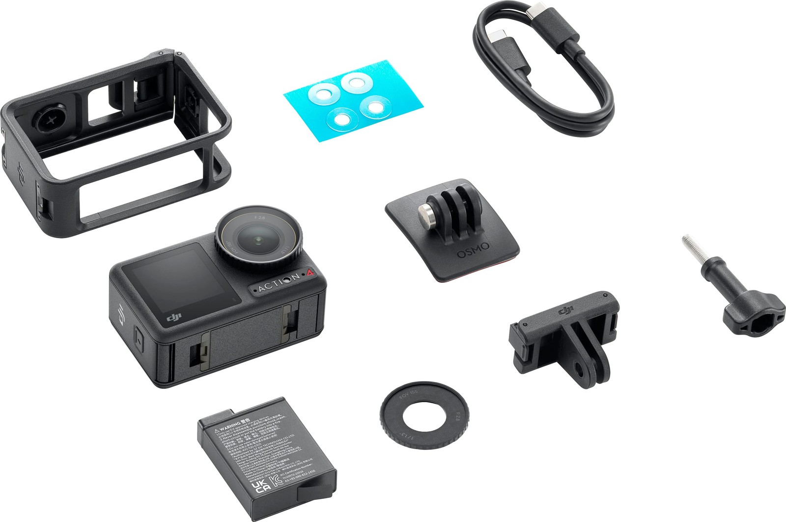 DJI Osmo Action 4 4K Action Camera Standard Bundle – Gray