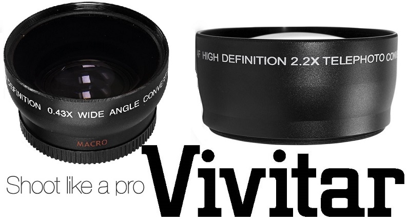2-Pcs Lens Hi Definition Telephoto & Wide Angle Lens Set For Nikon D3400 D5600