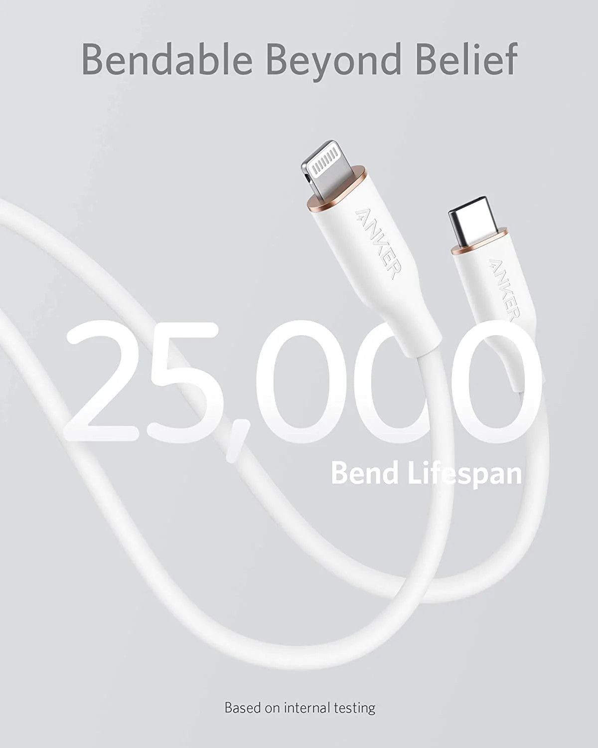 Anker b641/b USB-C to Lightning Cable (Flow, 3 ft Silicone)