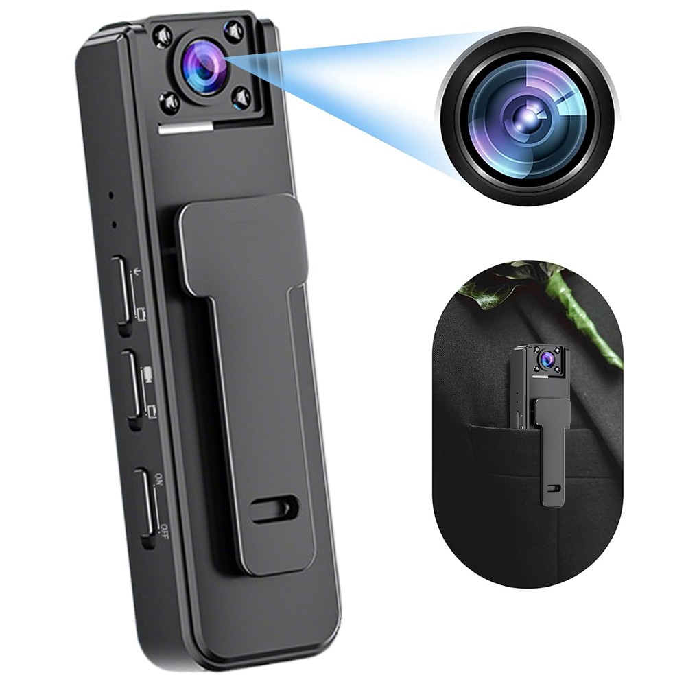 1080P Police Body Camera Video Audio Recorder Pocket Night Cam with 32GB Card