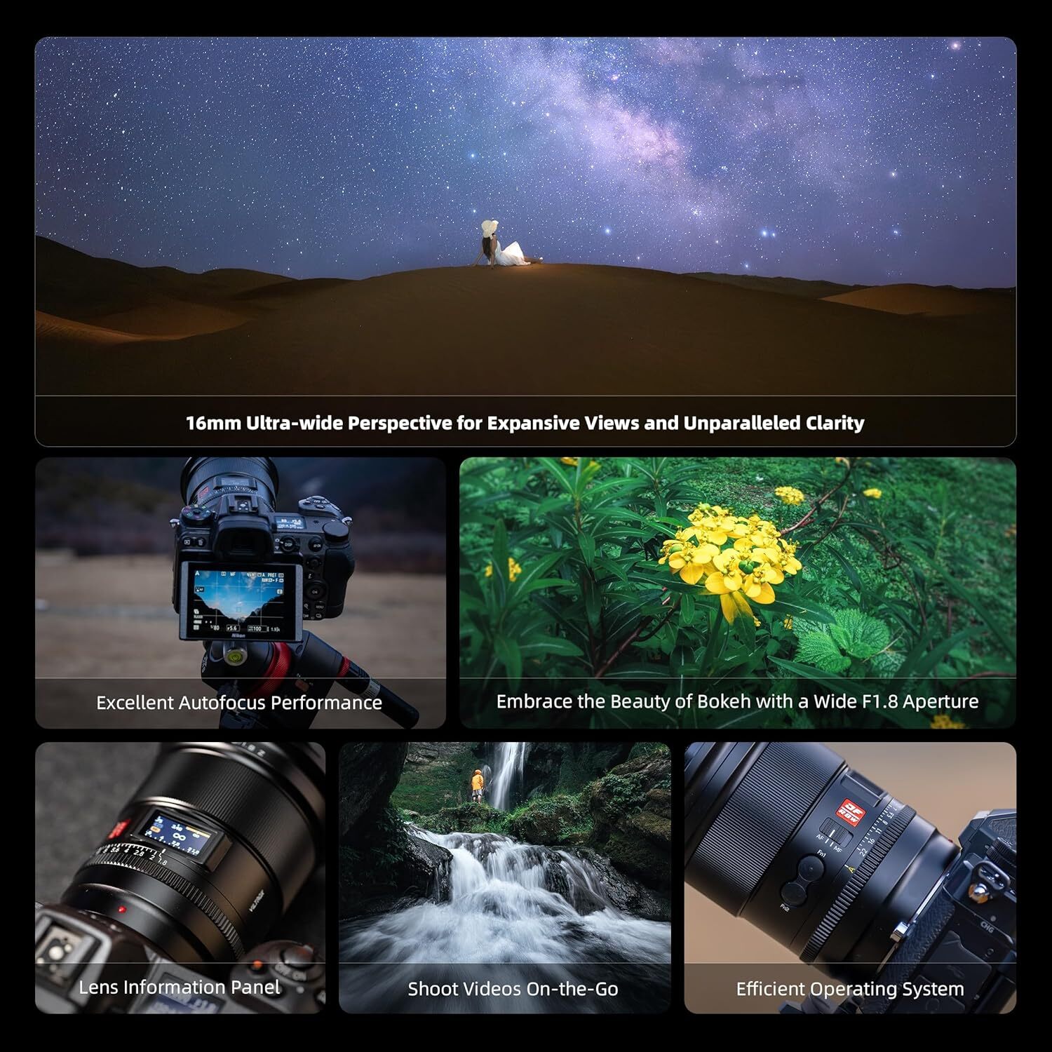 Viltrox AF 16mm F1.8 Pro Level AF Full Frame Lens For Nikon Z Mount Camera
