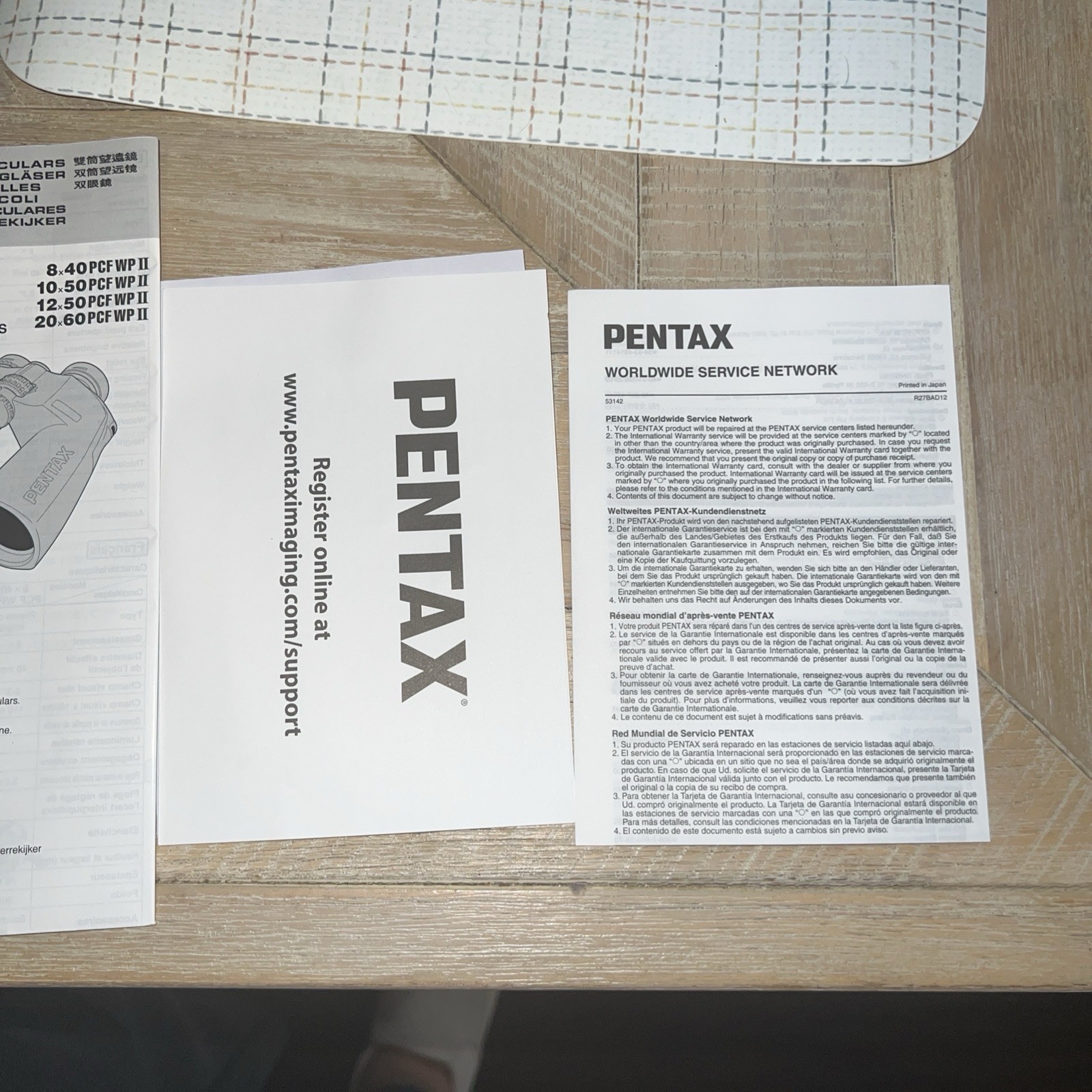 Pentax 20×60 SP WP Series Binoculars with Harness and Lenspen