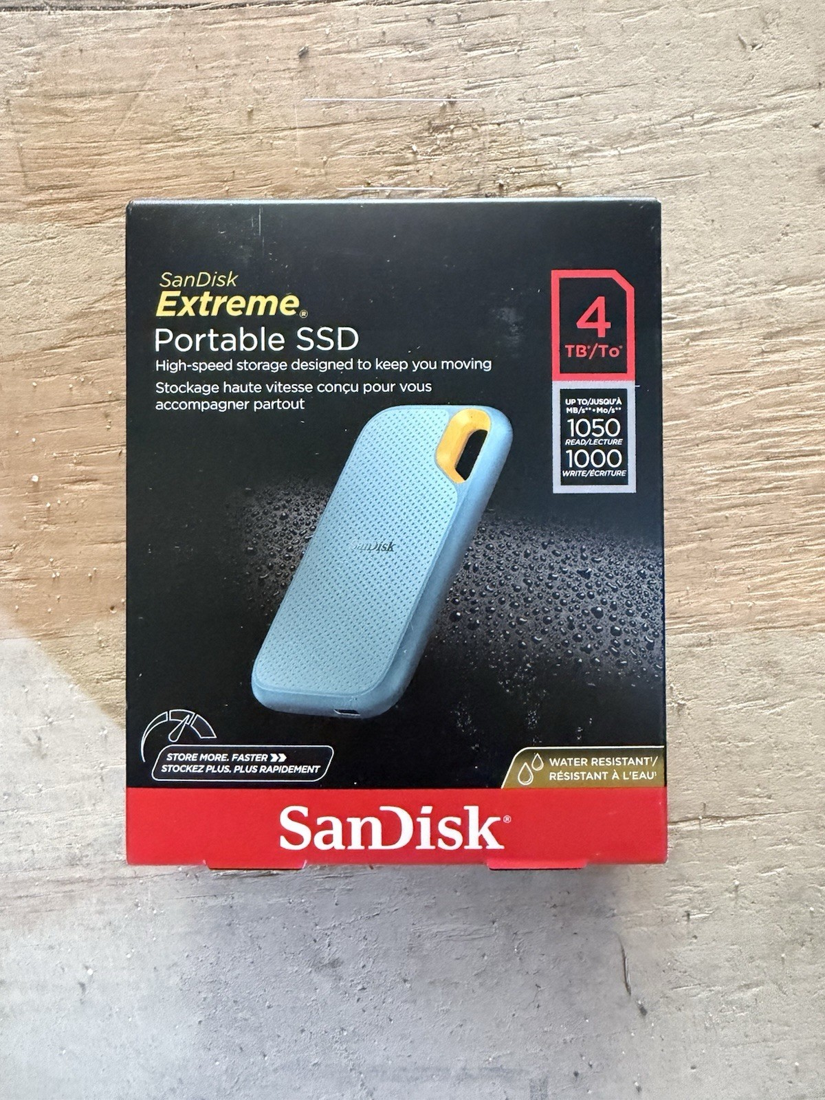 SanDisk 4TB Extreme Portable SSD External Solid State Drive – SDSSDE61-4T00-G25B