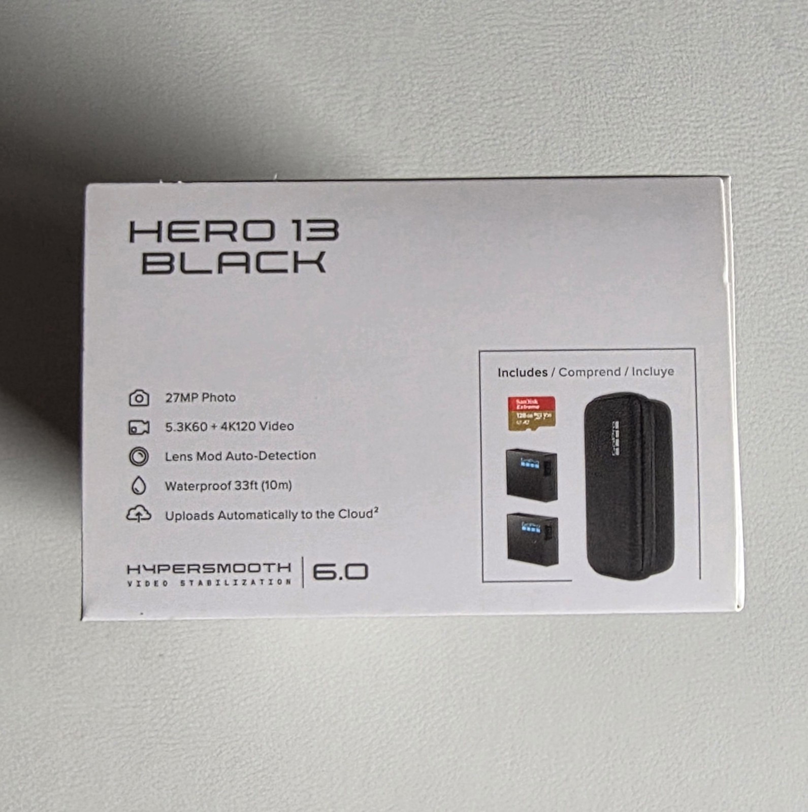 NEW GoPro HERO 13 Black Action Camera Bundle 2 Enduro Battery+Case+ 128GB Card