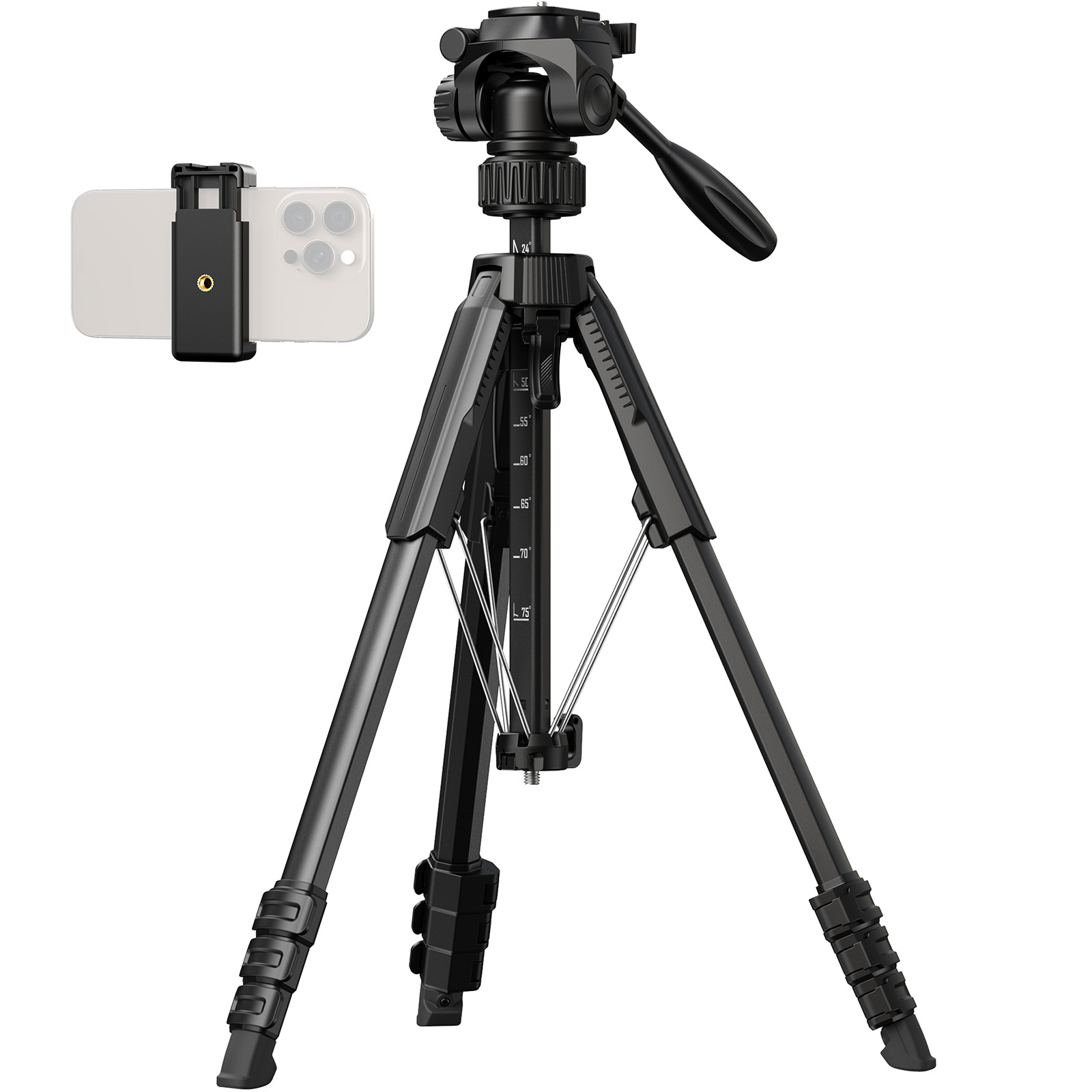 SmallRig 71″ Camera Tripod Stand Travel Tripod for iPhone for Canon for Nikon