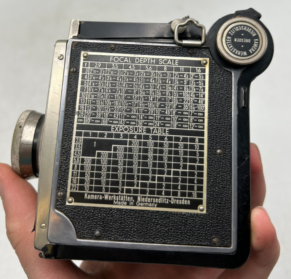 KW Pilot Super Medium Format 6×6 120 Film SLR Camera w/ Enna Ennatar F3.5 75mm