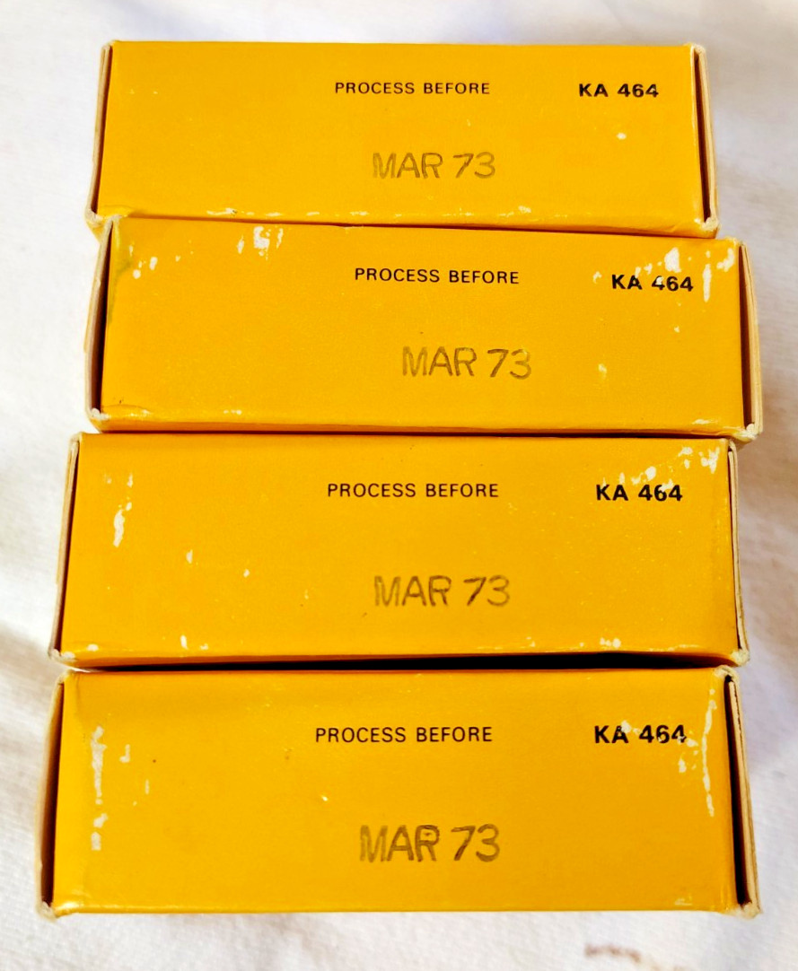 4 KODAK Kodachrome II Type A 50′ SUPER 8 Movie Film Cartridges EXPIRED Mar 1973
