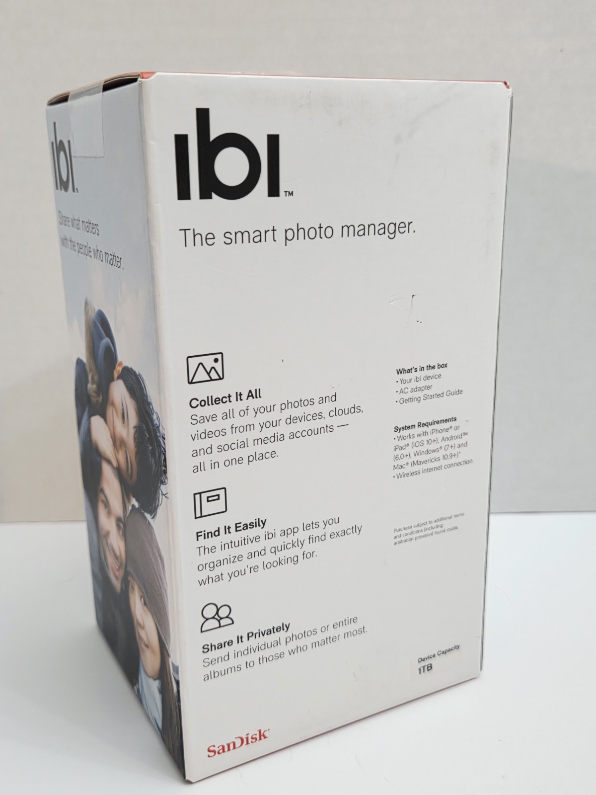 SanDisk IBI The Smart Digital Photo Manager With Wifi White 1TB – NEW in BOX