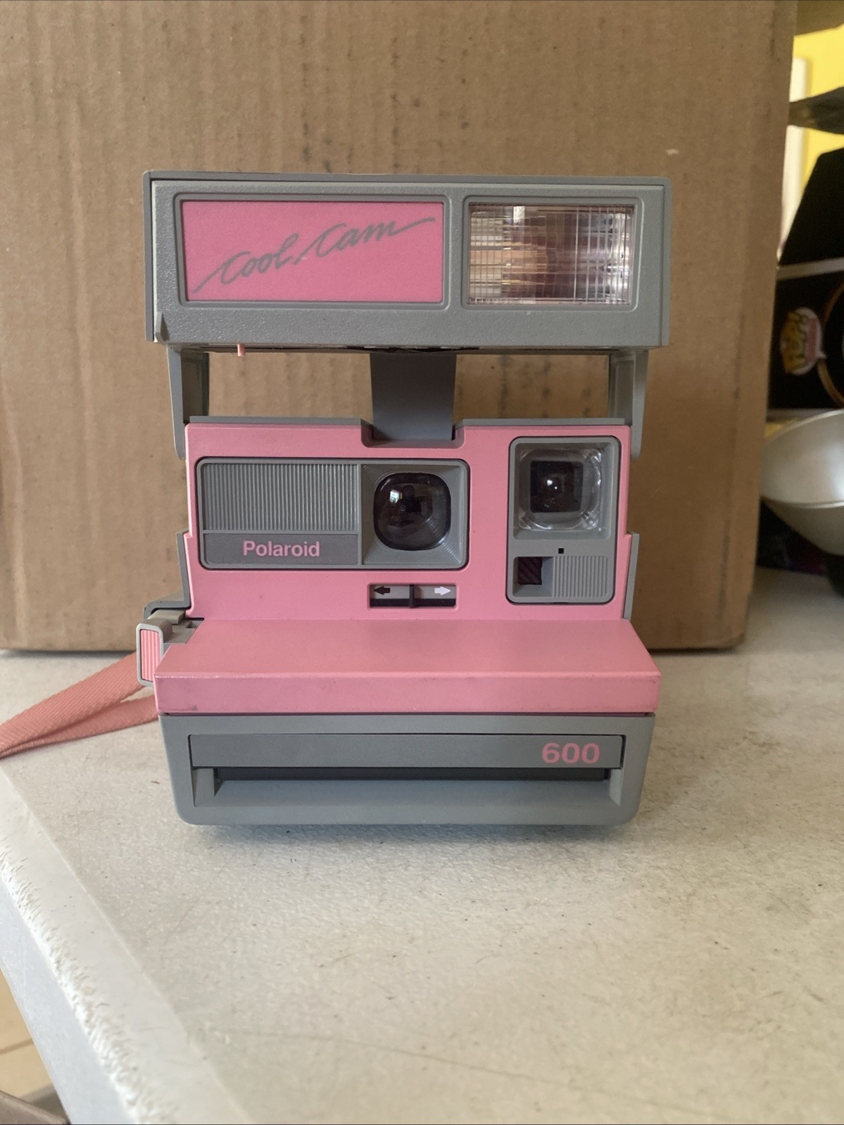 Polaroid Cool Cam 600 Vintage Camera Pink And Gray