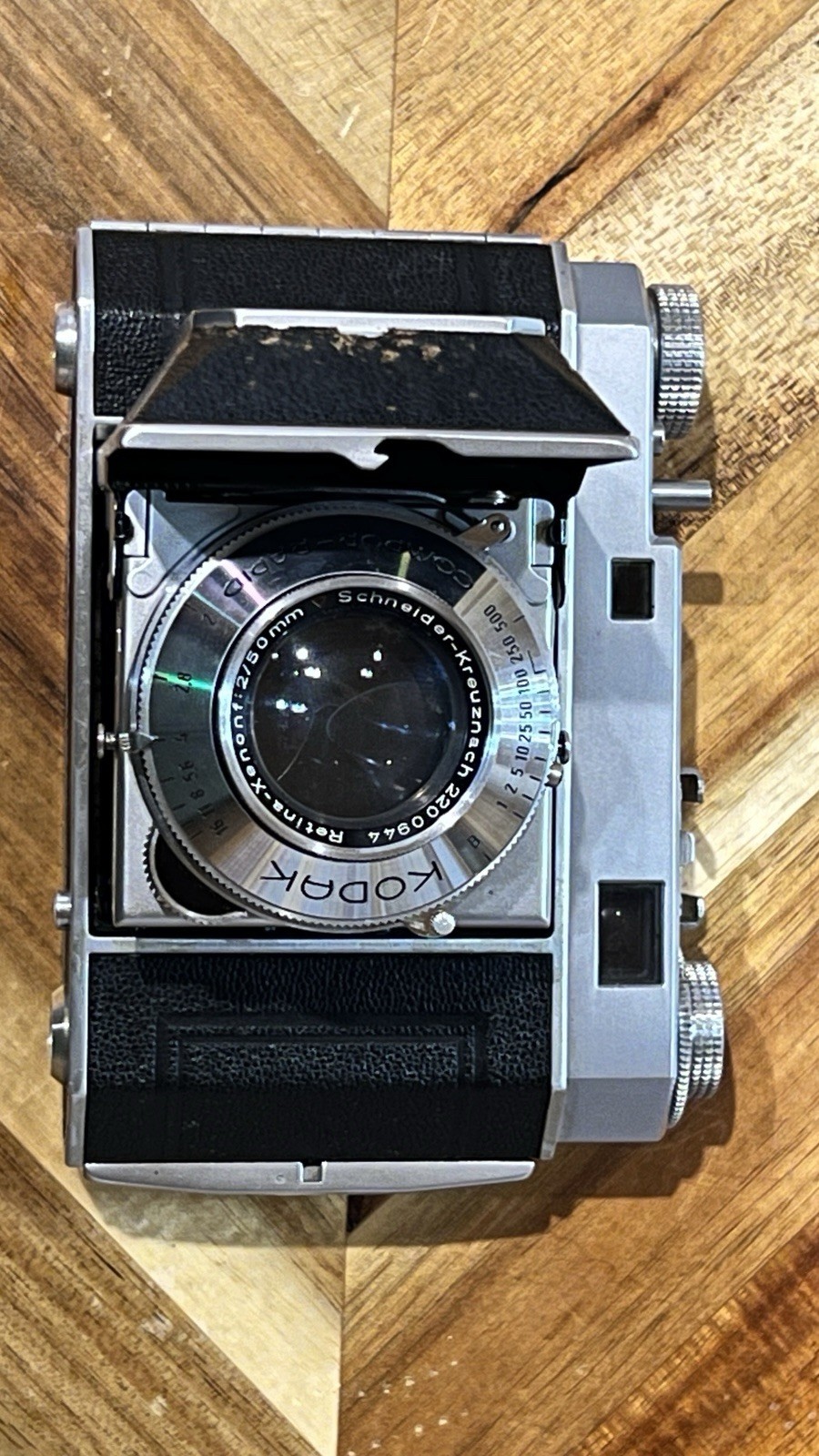 Kodak Retina ll Xenon f/2 50mm Schneider Lens CLEAN Germany For Repair 1950s VTG