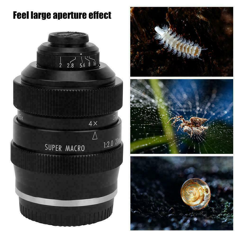 Zhongyi 20mm F2.0 4.5X Super Macro Lens for Canon Nikon Sony Fujifilm M4/3 mount