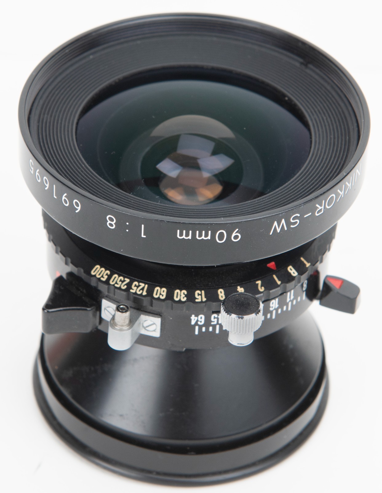 Nikkor-SW 90mm F/8 Nikon Wide Angle Lens Large Format Lens Copal 0 Shutter Used