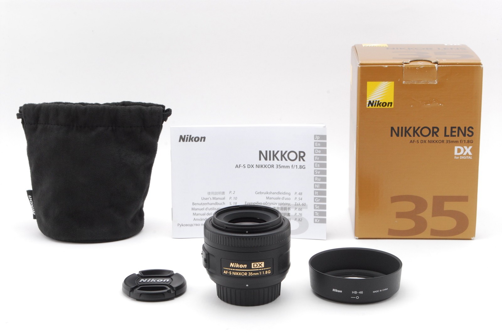 [Almost Unused in Box] Nikon DX AF-S NIKKOR 35mm F1.8 G From JAPAN