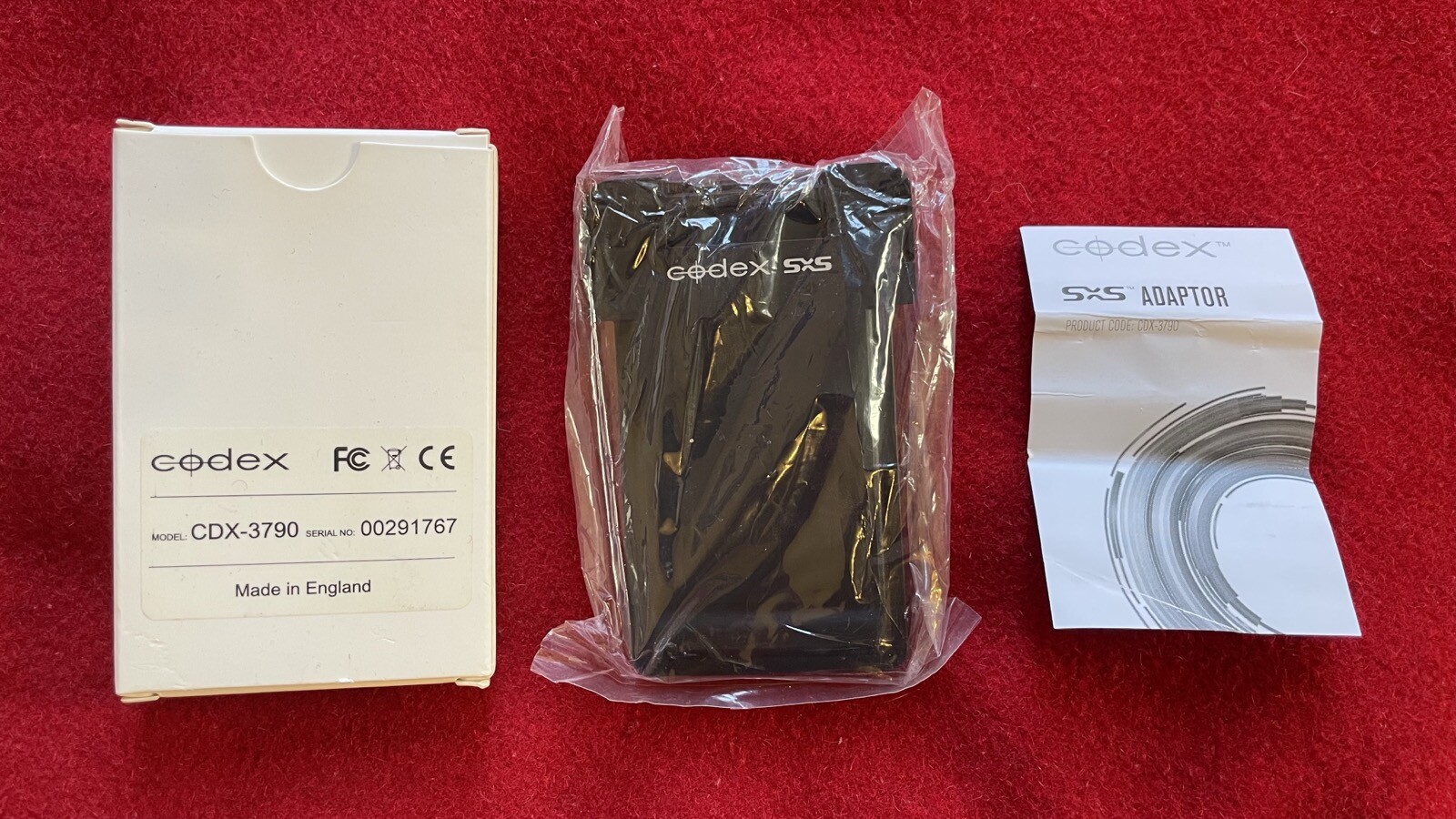 Codex CDX-3790 SxS Pro/Pro+ Card Adapter Arri Alexa Plus XT/XR Camera