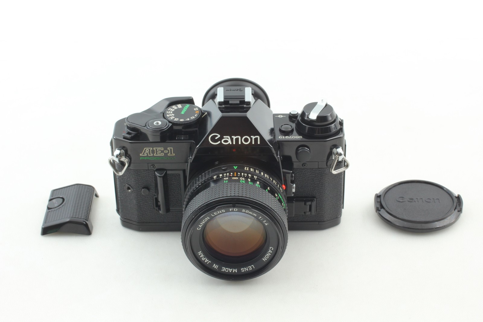 Read [Near MINT-] Canon AE-1 Program 35mm SLR Camera NFD 50mm f/1.4 From JAPAN