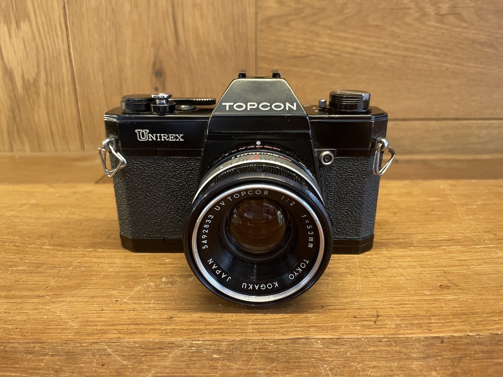 *Super Rare Black : Near Mint : READ* Topcon Unirex Film Camera 53mm F/2 / Japan