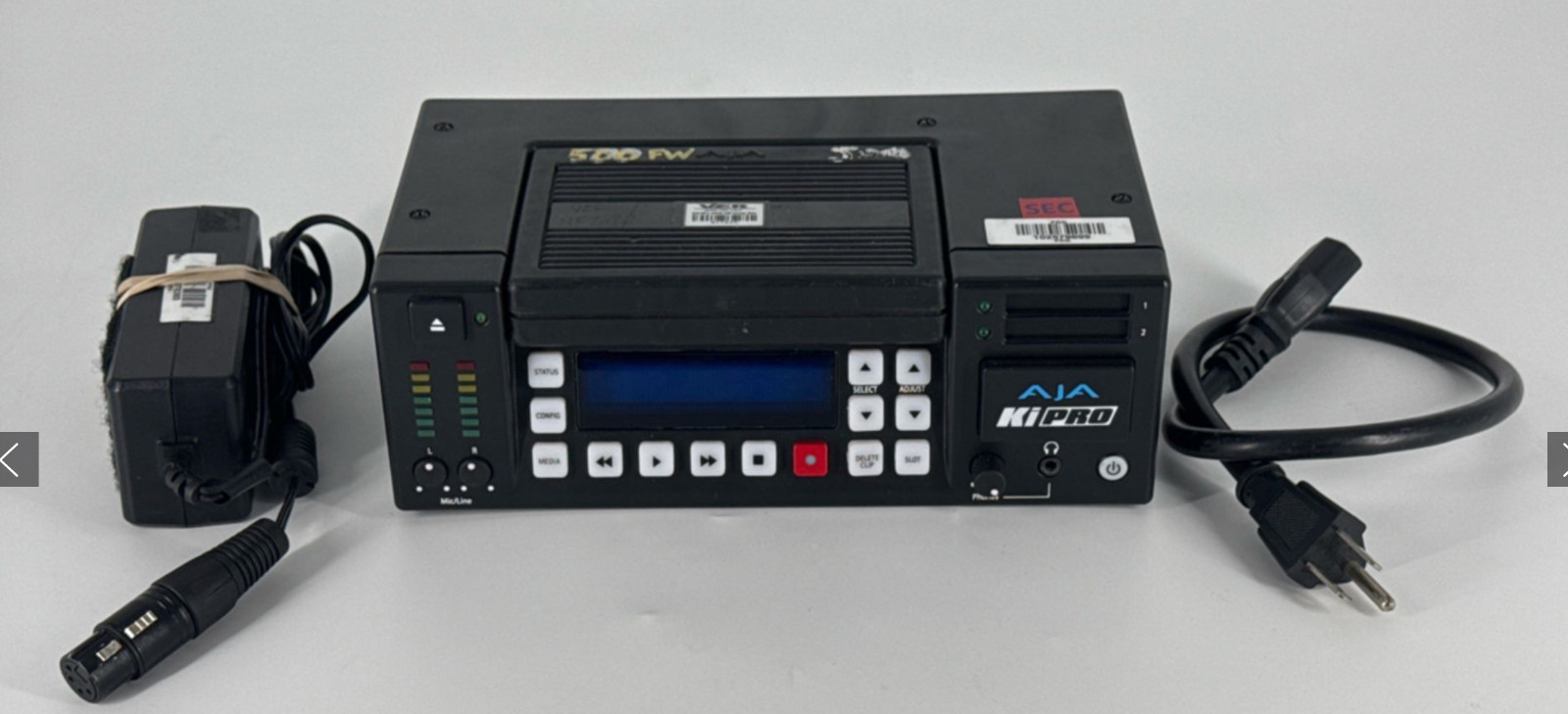 Aja Ki Pro Portable ProRes DVR w/500G-Hard Dive, Pwr Supply & Pelican 1500 Case