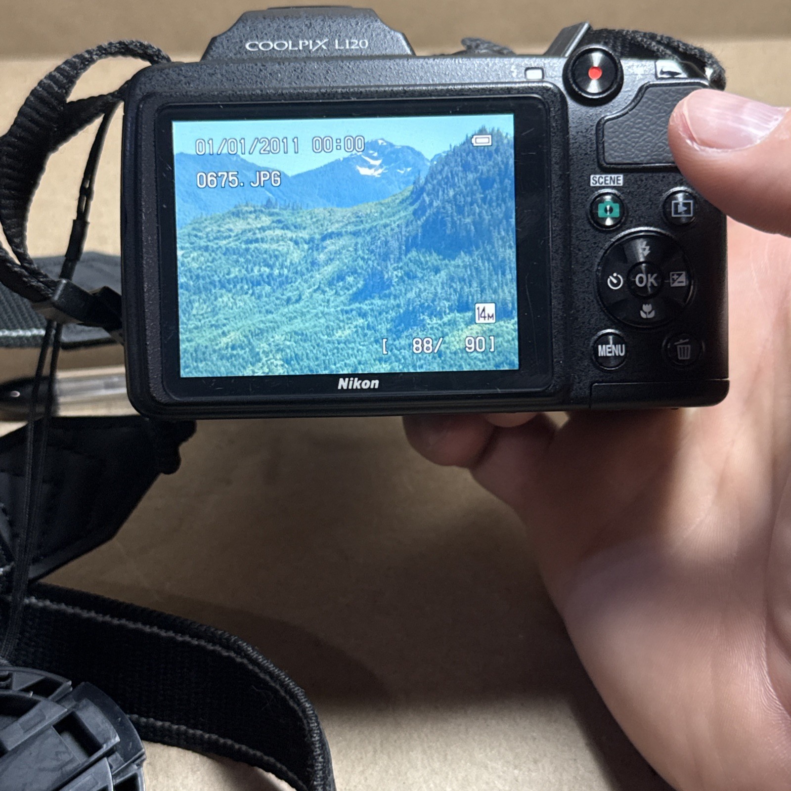 Nikon Coolpix L120 14.1MP Bridge Camera – 21x Optical Wide Zoom – Black