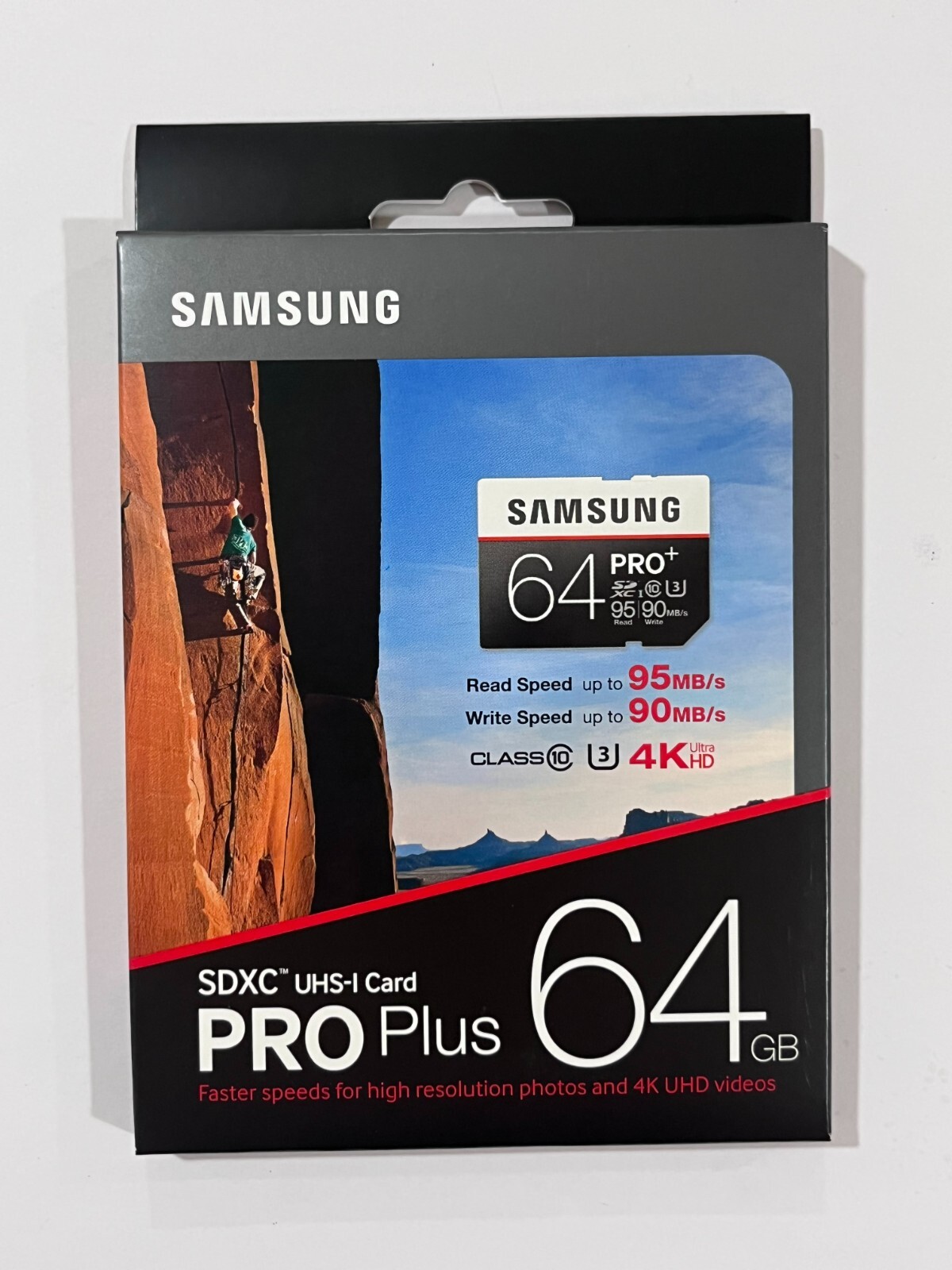 New Samsung 64GB PRO+ UHS-I SDXC U3 Memory Card Class 10 MB-SD64D/AM